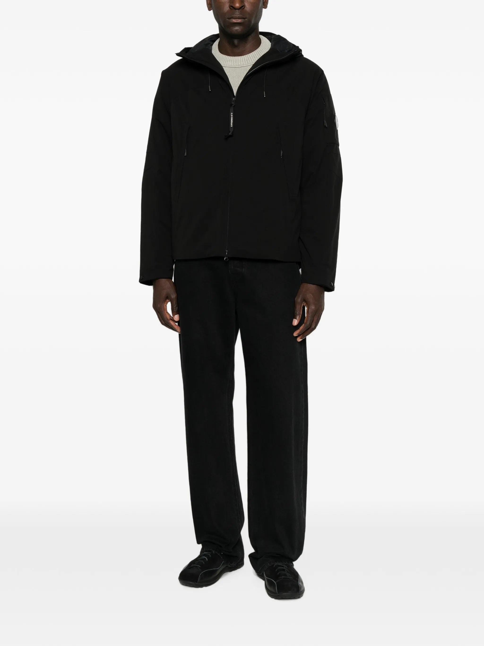 Pro-Tek zip-fastening hooded jacket