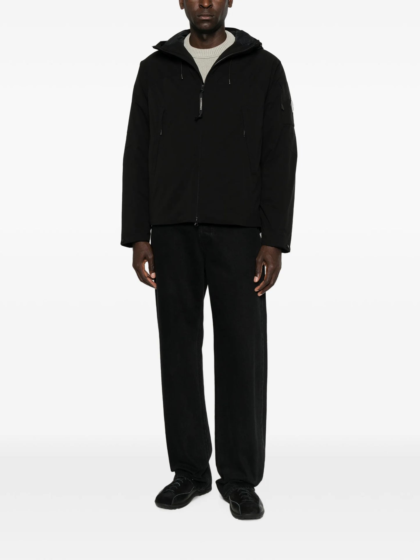 Pro-Tek zip-fastening hooded jacket