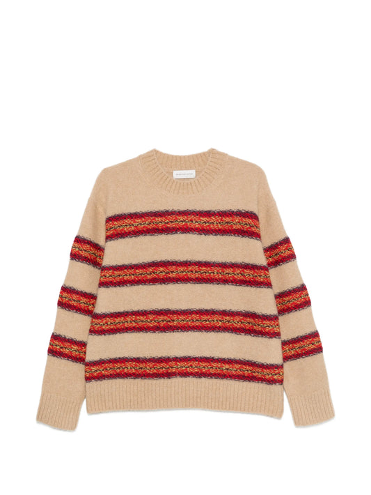striped knitted sweater