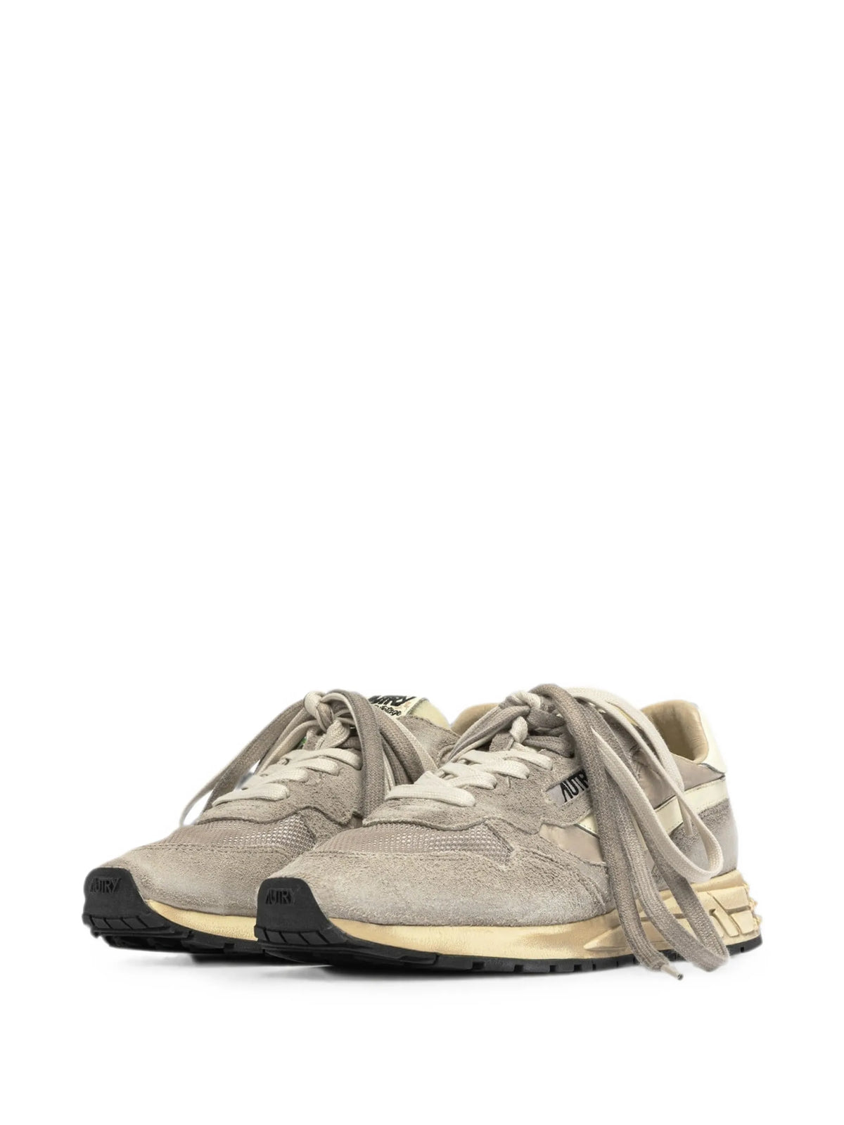 Super Vintage suede-panelled sneakers