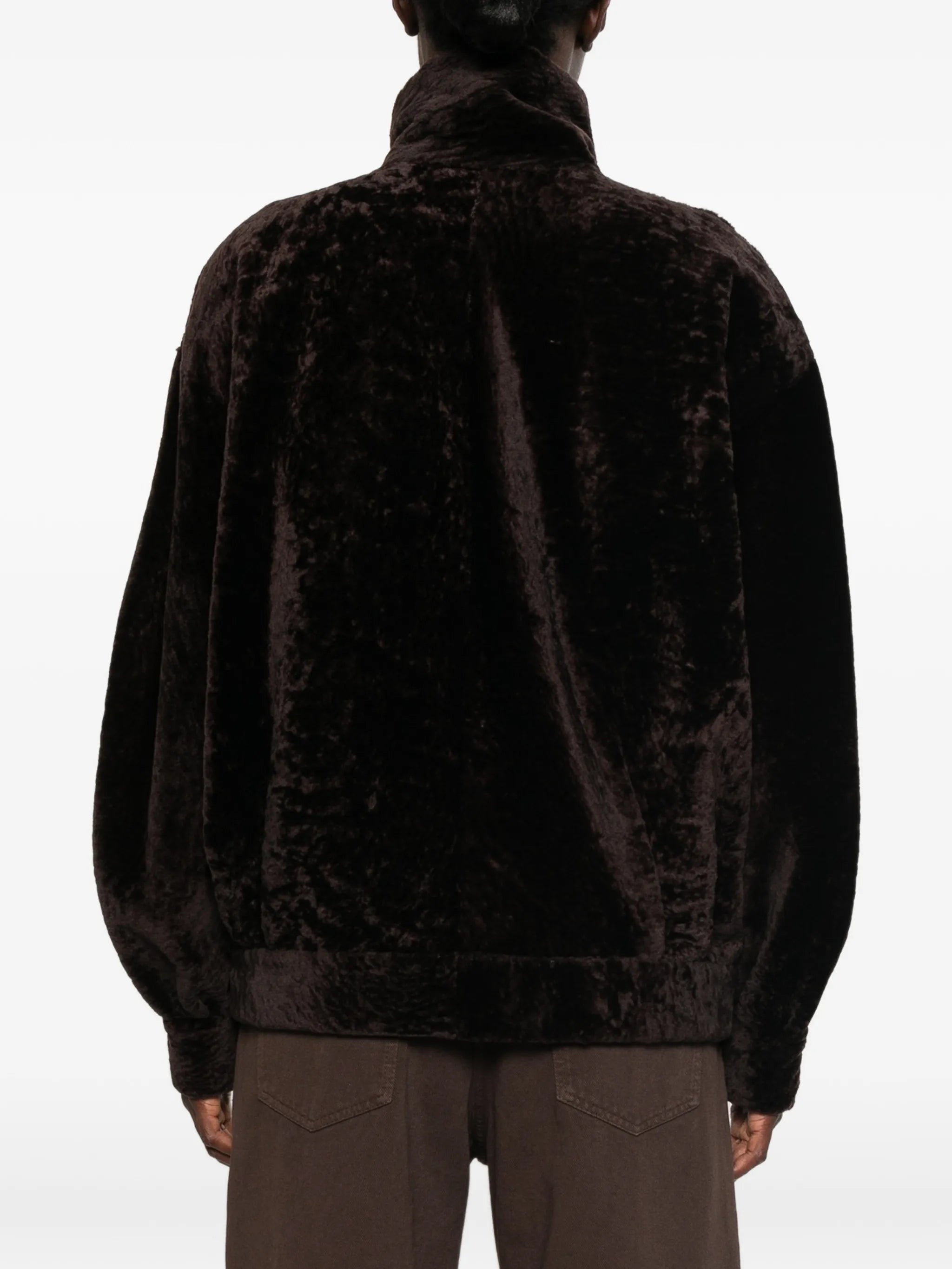 Paula high-neck shearling jacket