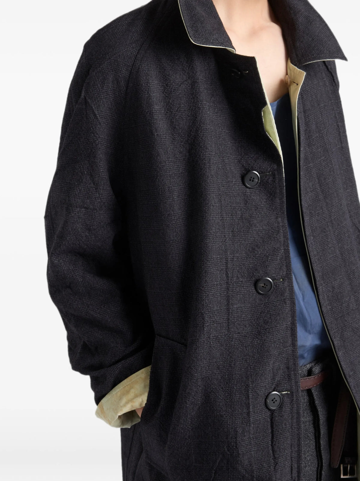 reversible cotton coat
