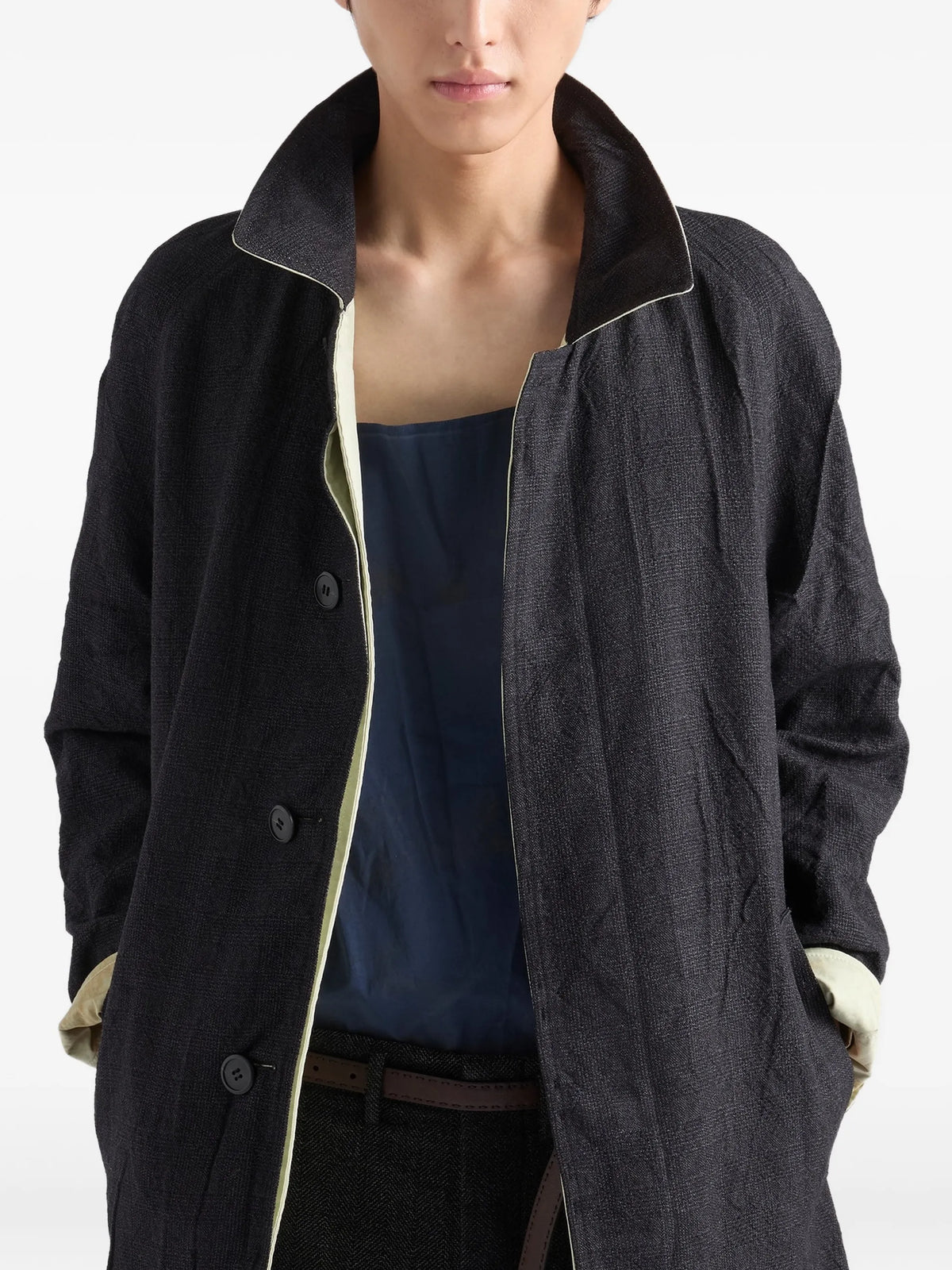 reversible cotton coat