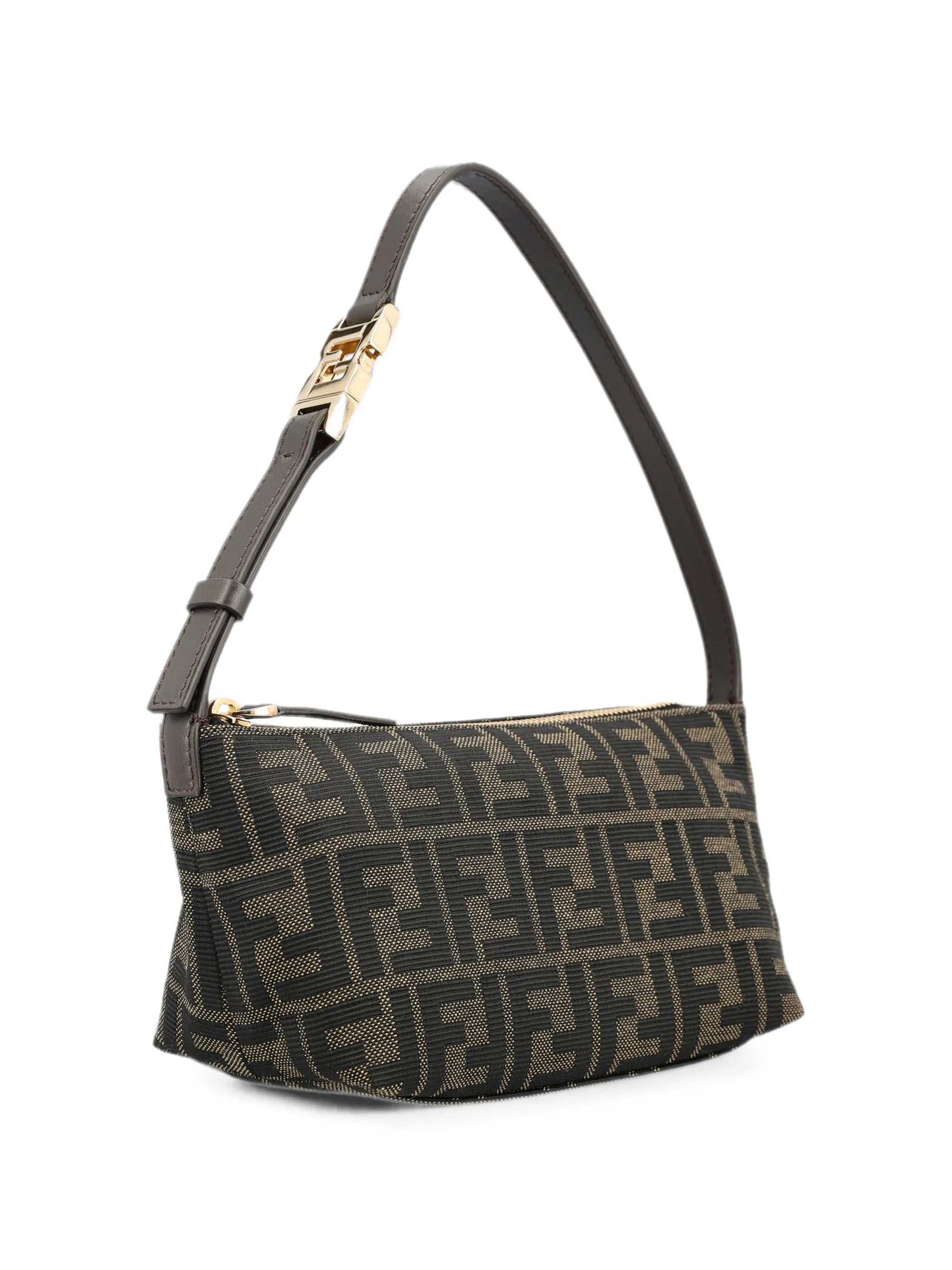 Vanity pouch small FF Zucca jacquard fabric mini bag