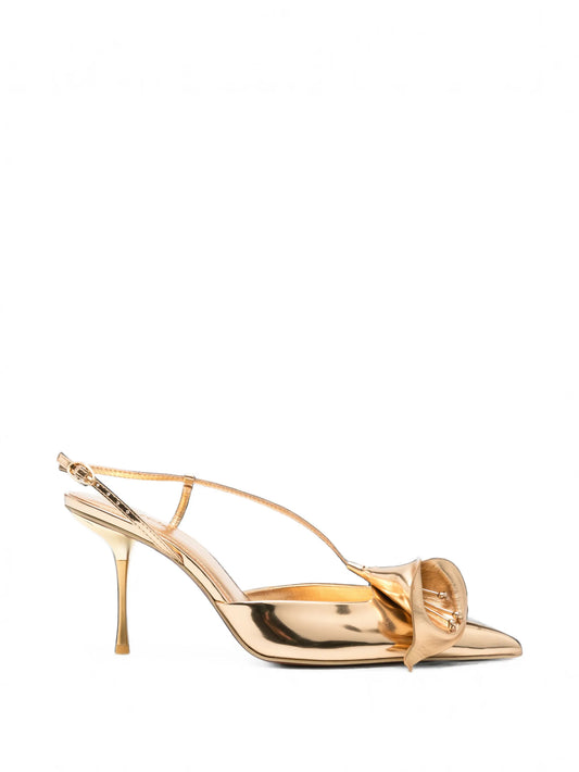 Calla floral-detail pumps