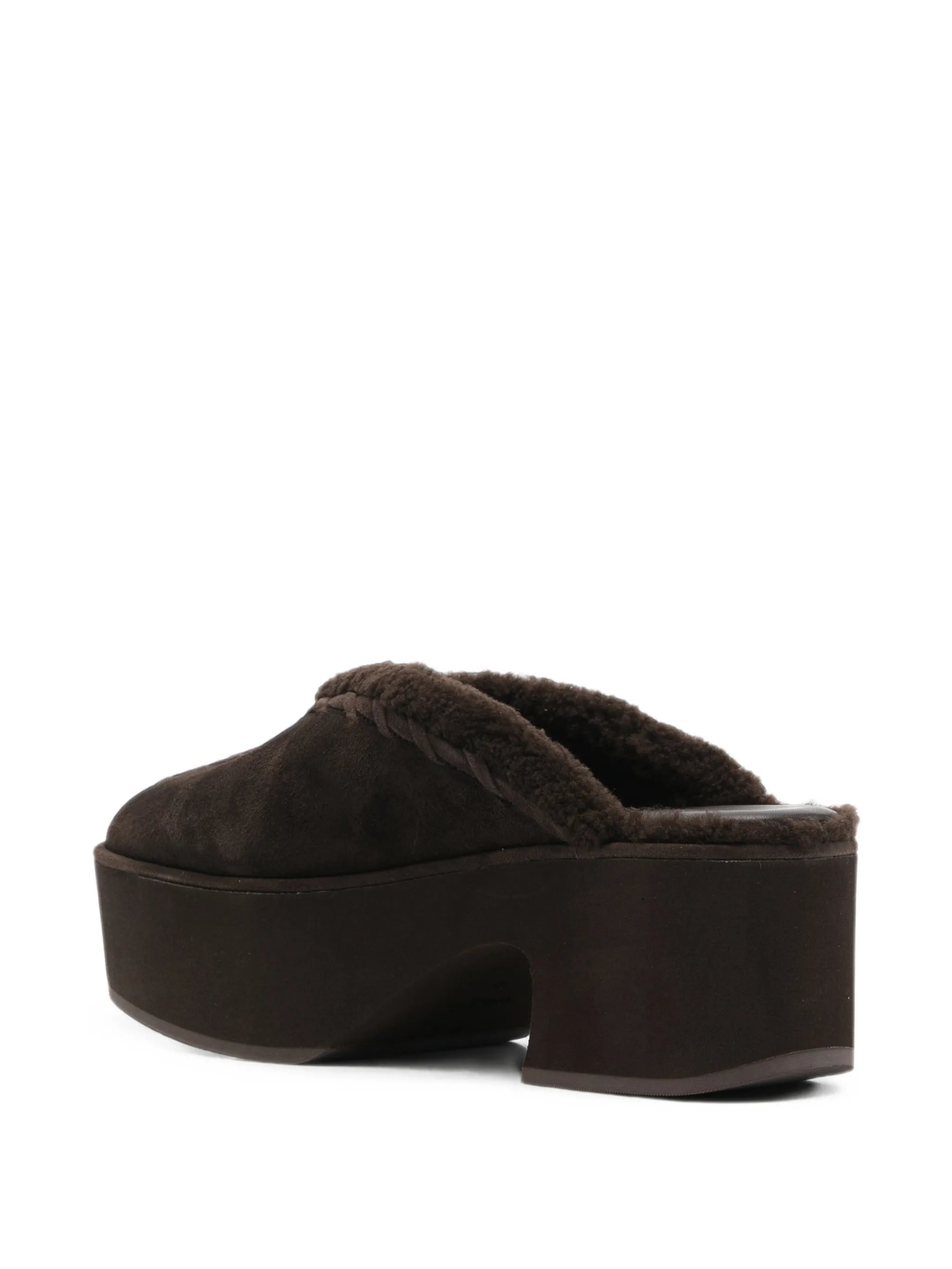 Tazz shearling-trim mules