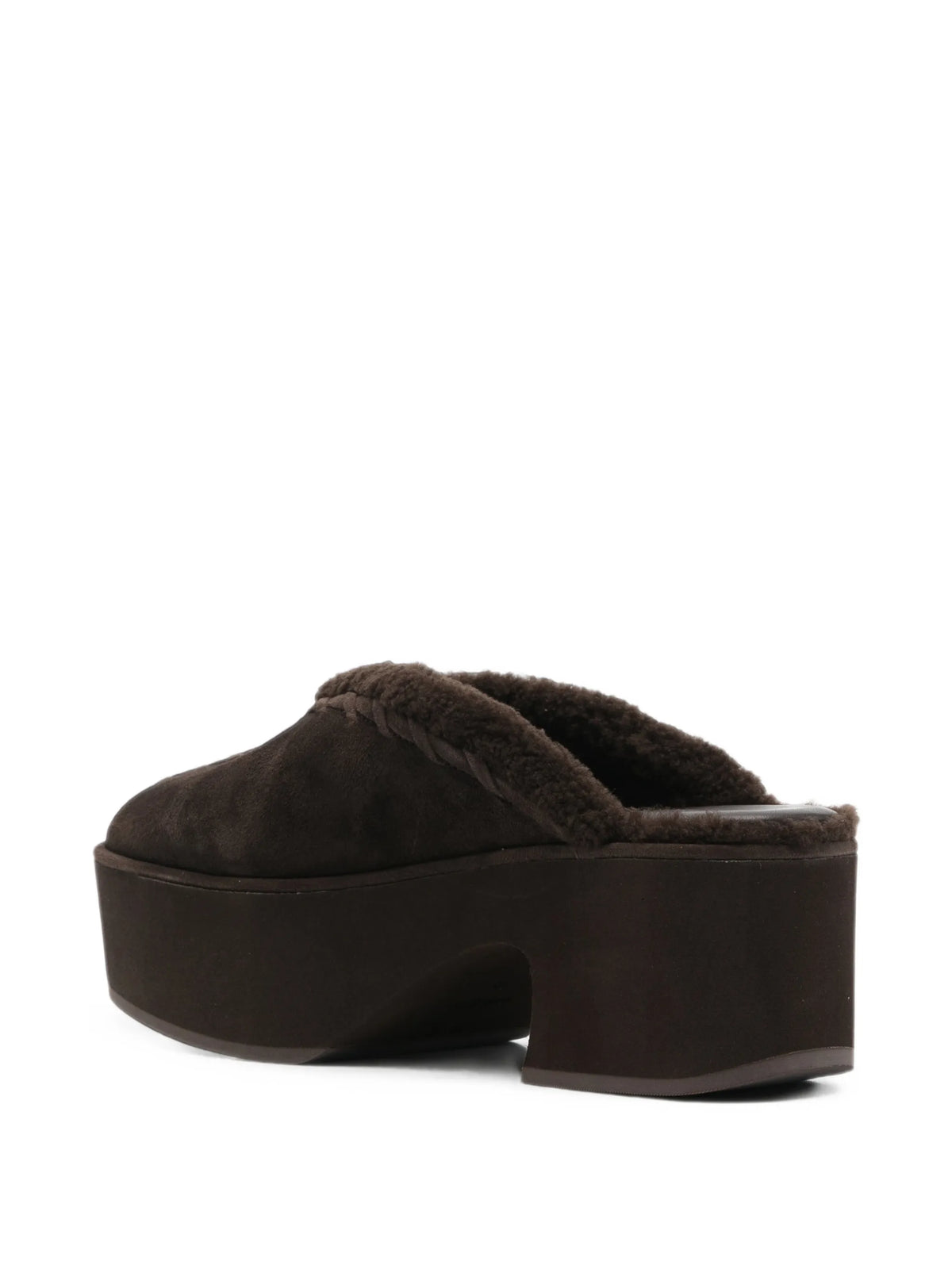 Tazz shearling-trim mules