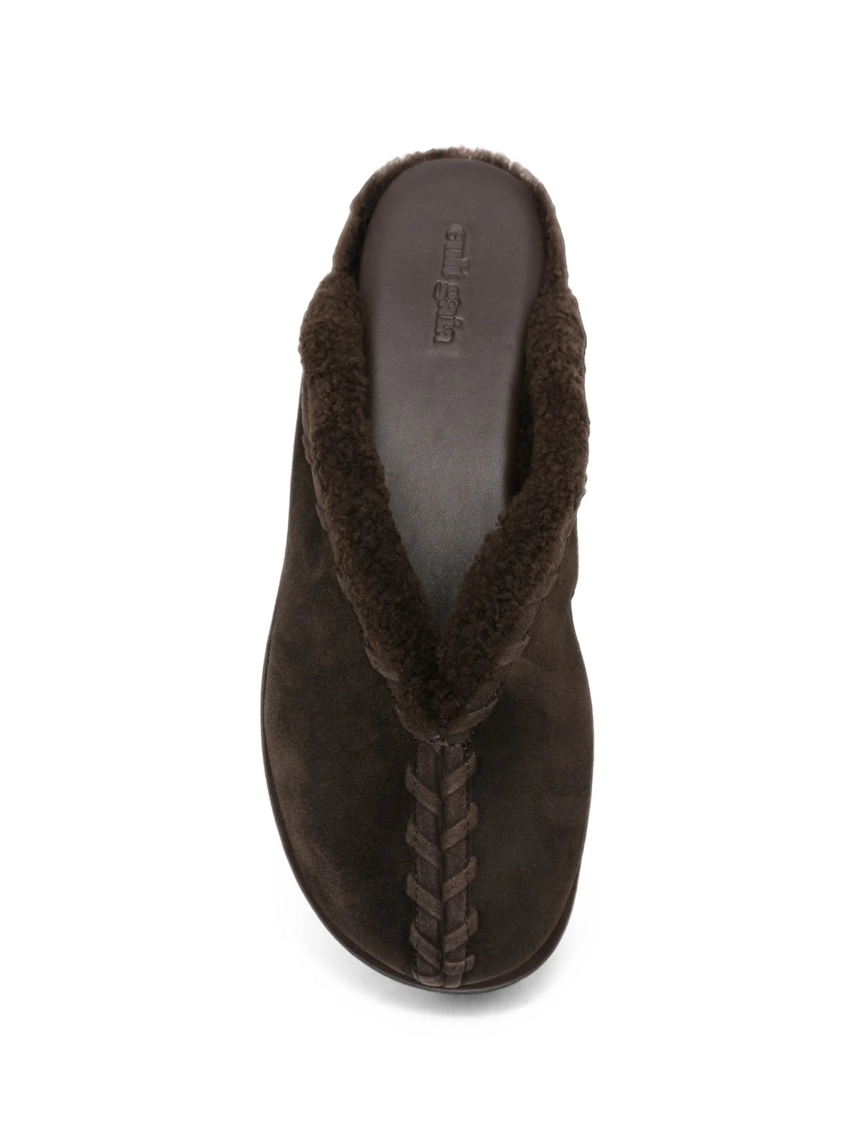 Tazz shearling-trim mules