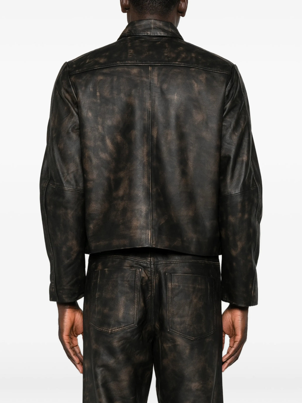 Denzel distressed leather jacket