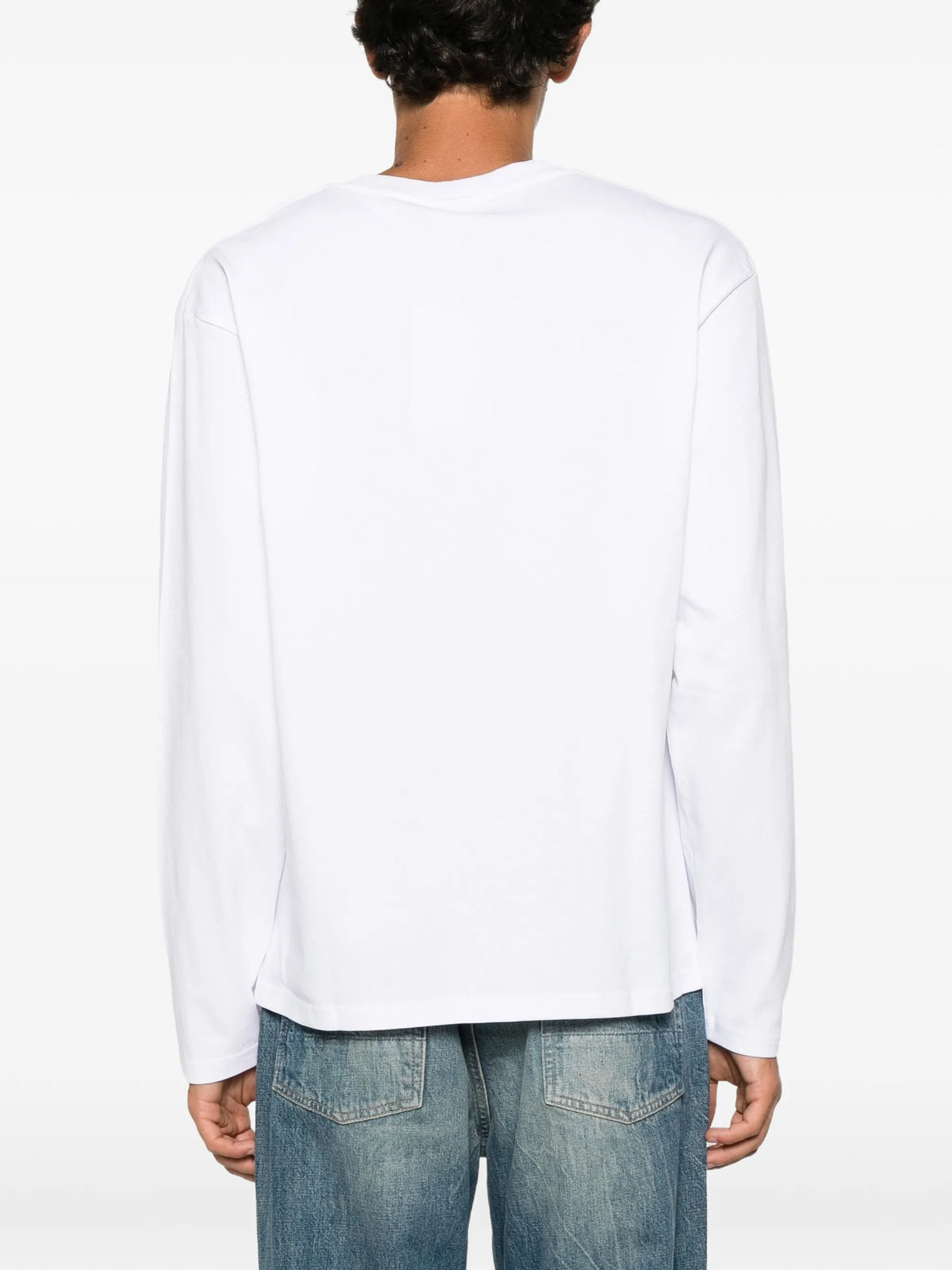 logo-embroidered long-sleeve T-shirt