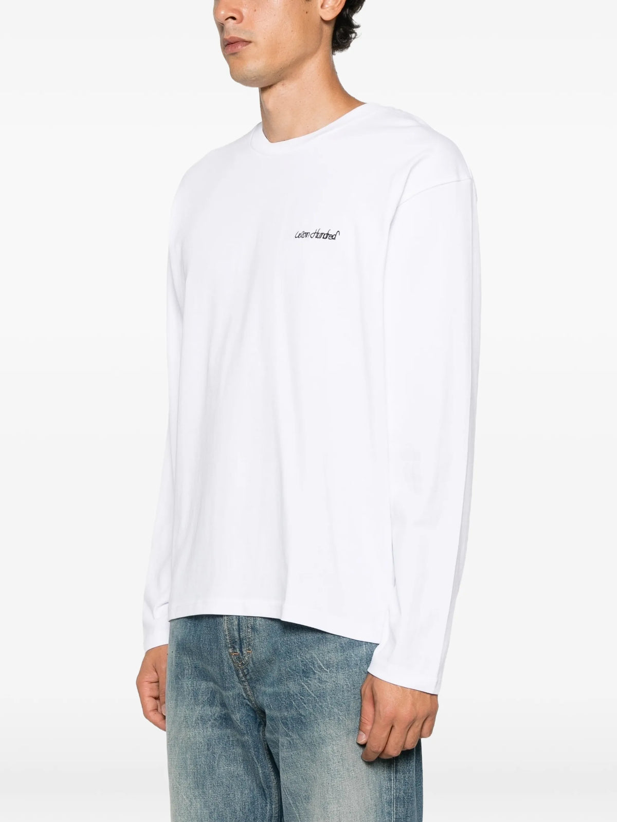 logo-embroidered long-sleeve T-shirt