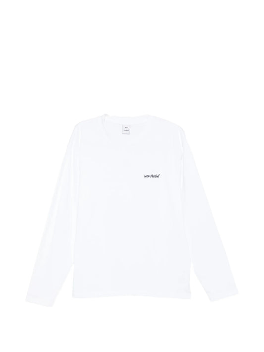 logo-embroidered long-sleeve T-shirt