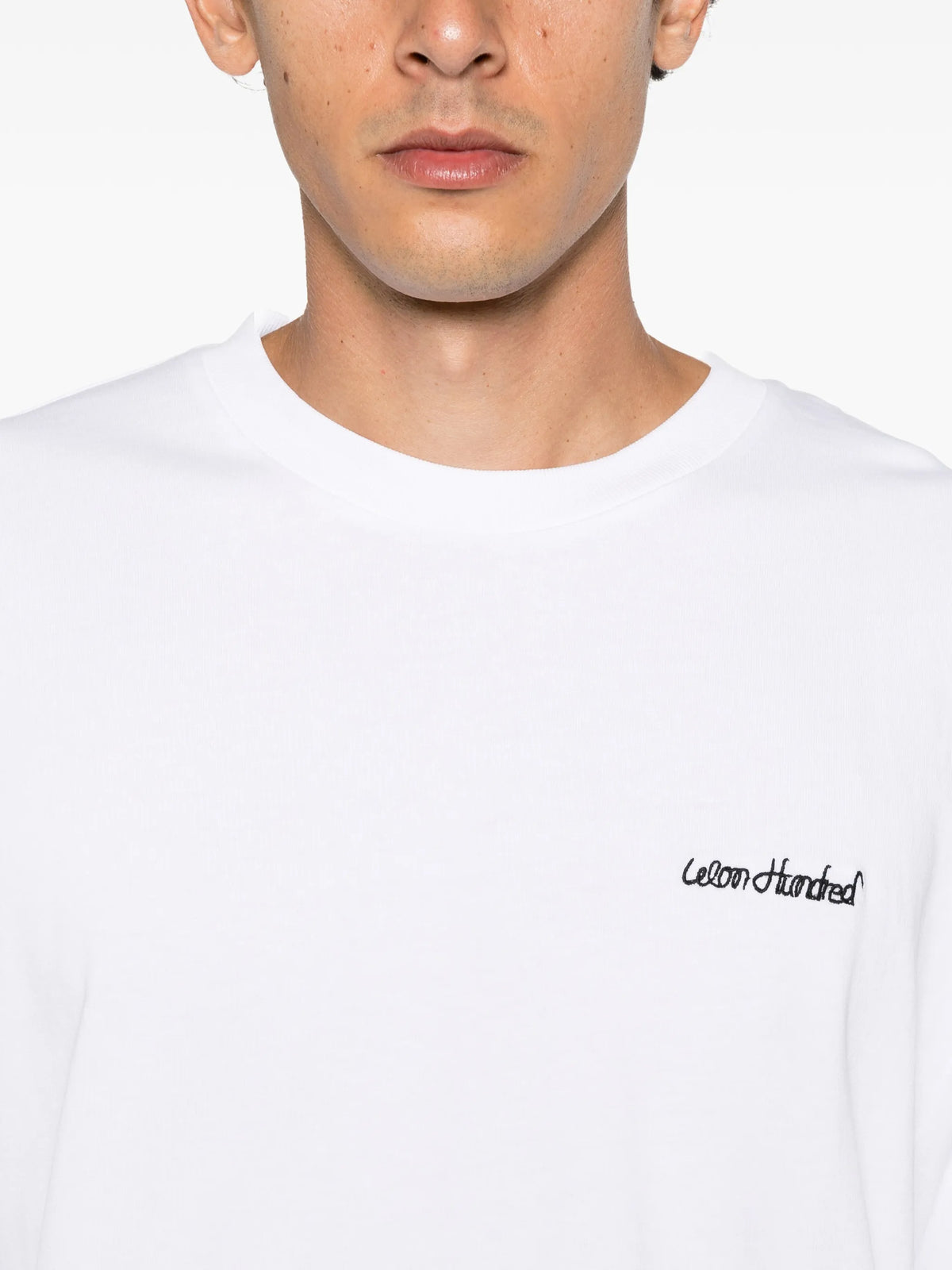 logo-embroidered long-sleeve T-shirt