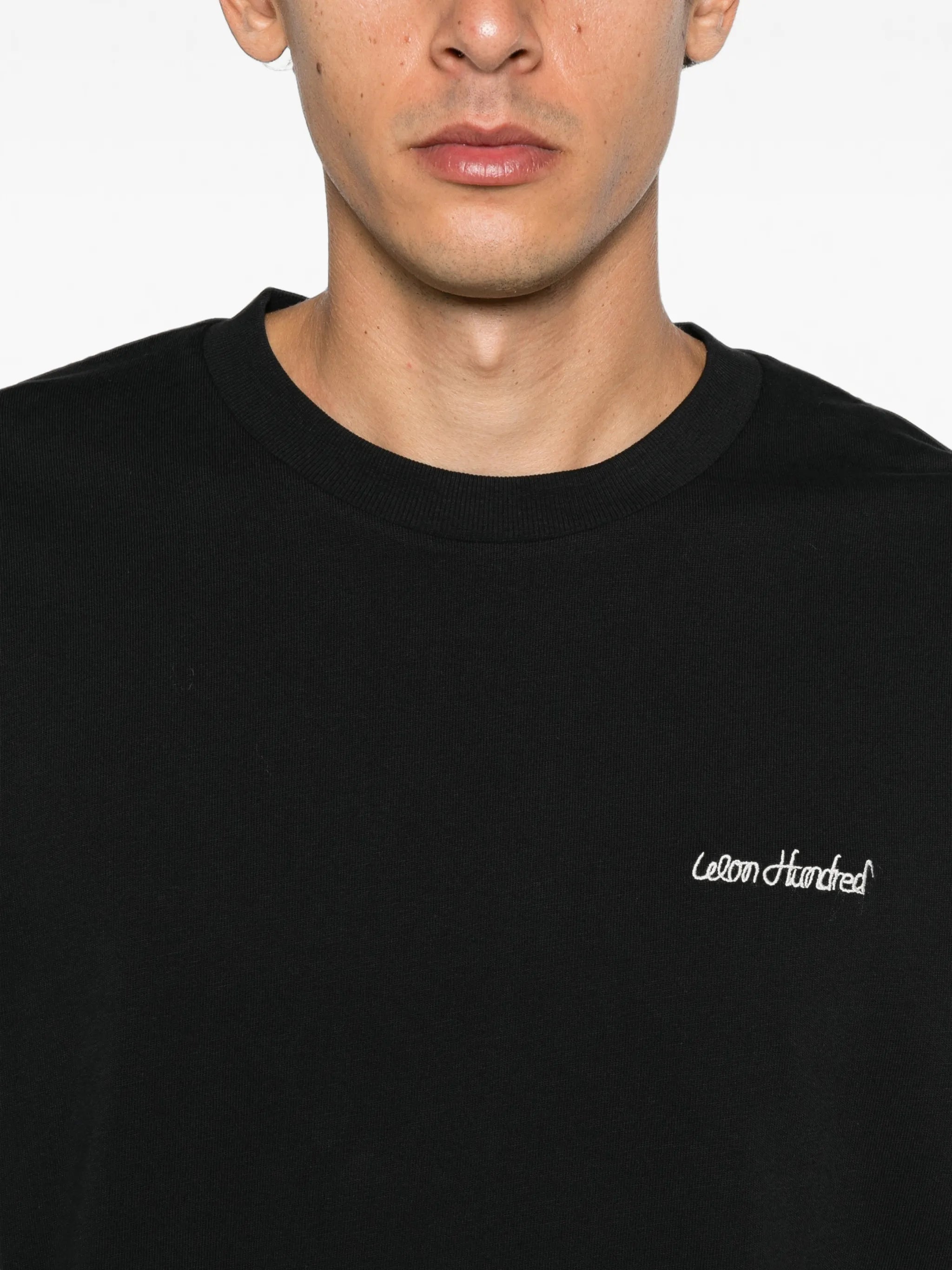 logo-embroidered long-sleeve T-shirt