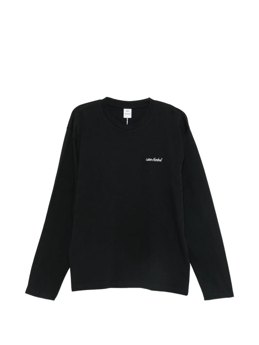 logo-embroidered long-sleeve T-shirt