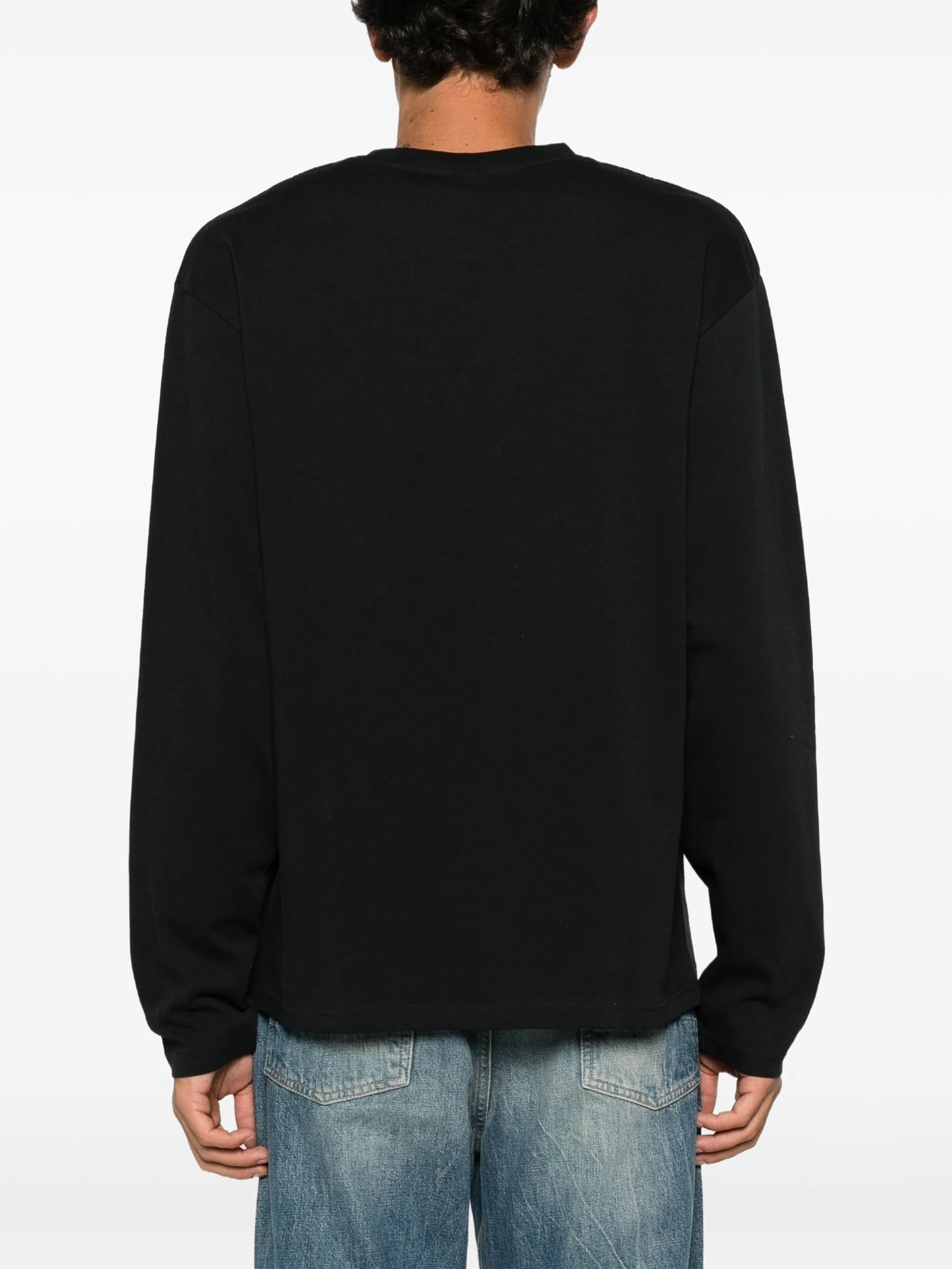 logo-embroidered long-sleeve T-shirt