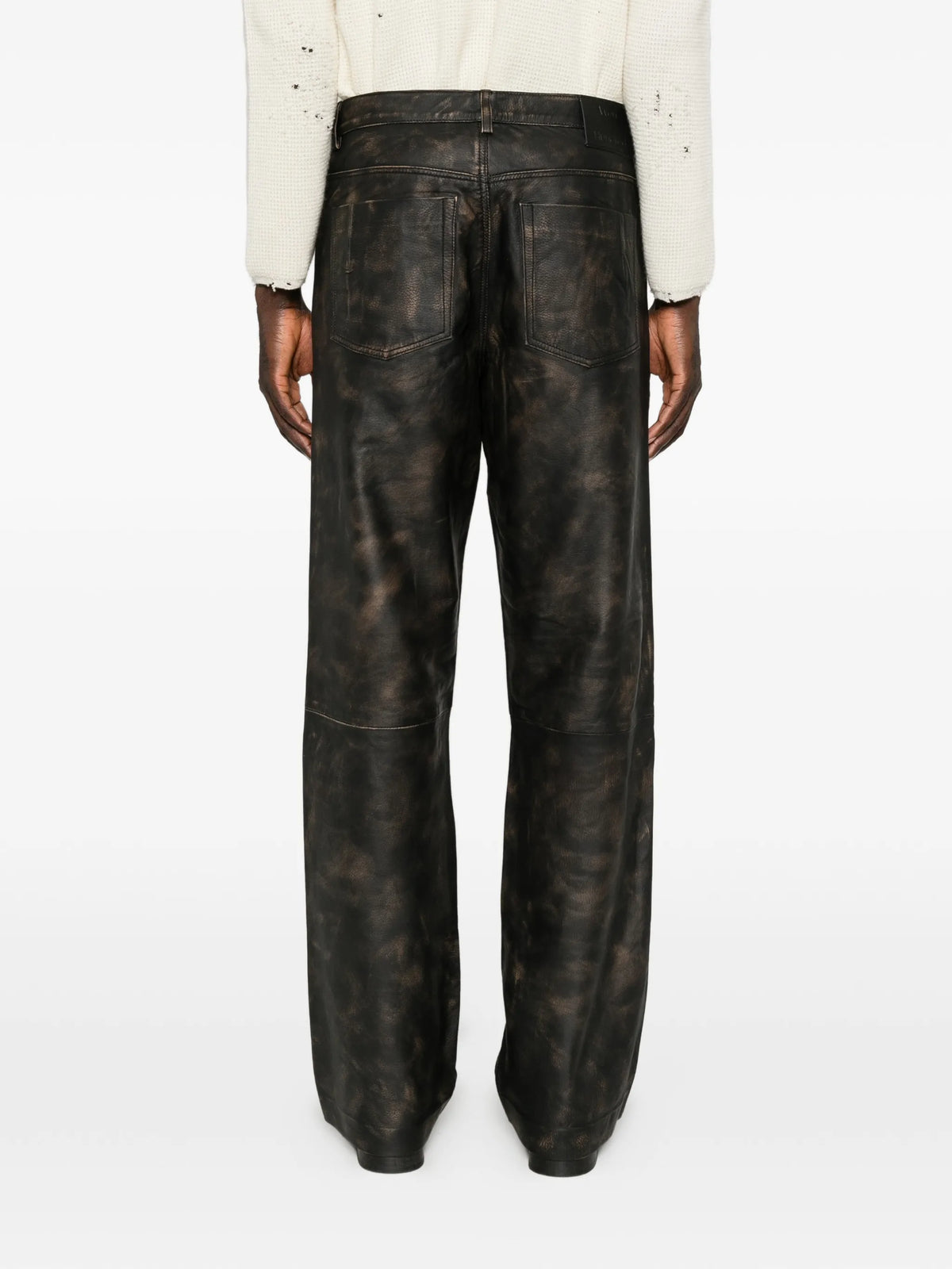 Genoa leather trousers