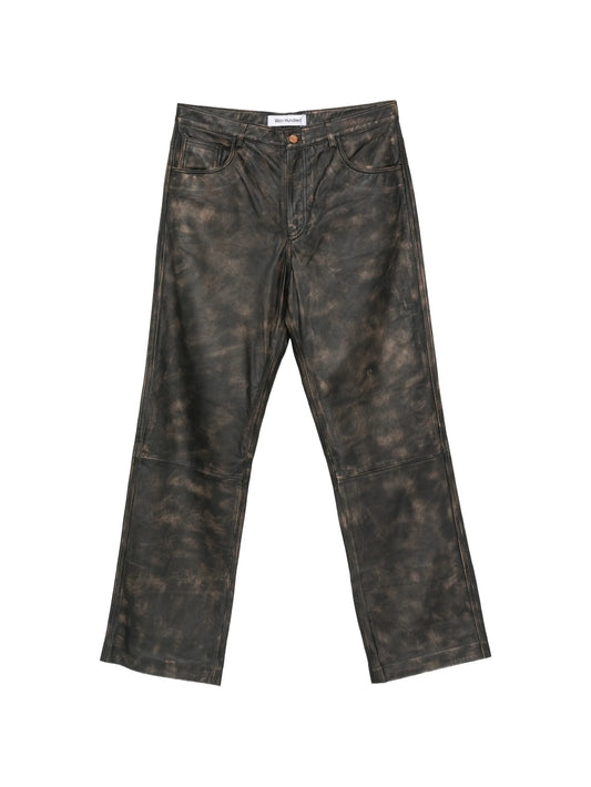 Genoa leather trousers
