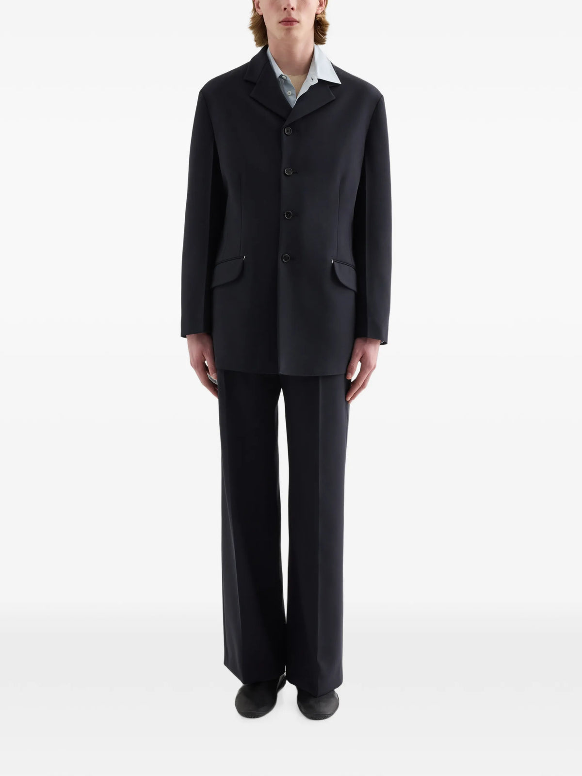 technical crêpe trousers