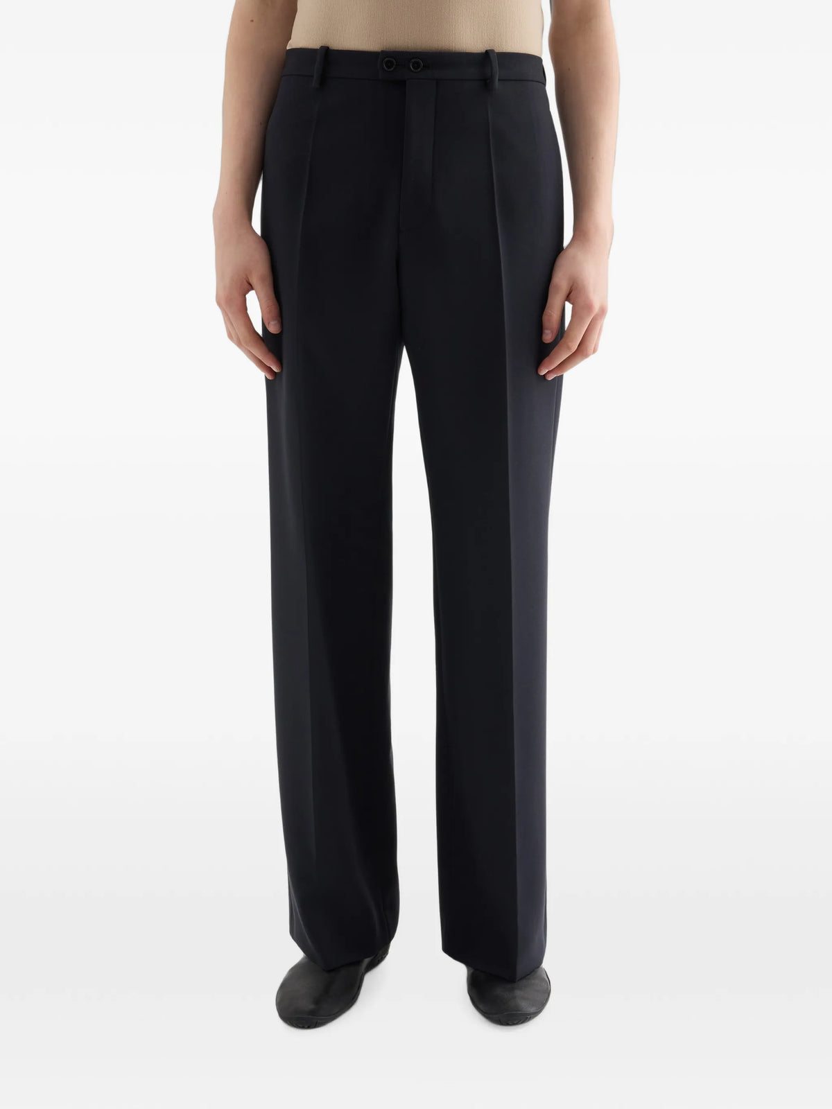 technical crêpe trousers