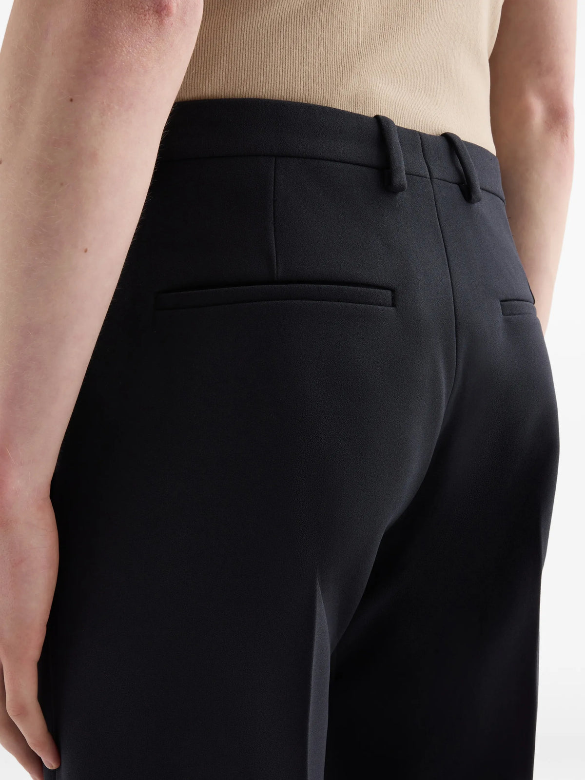 technical crêpe trousers
