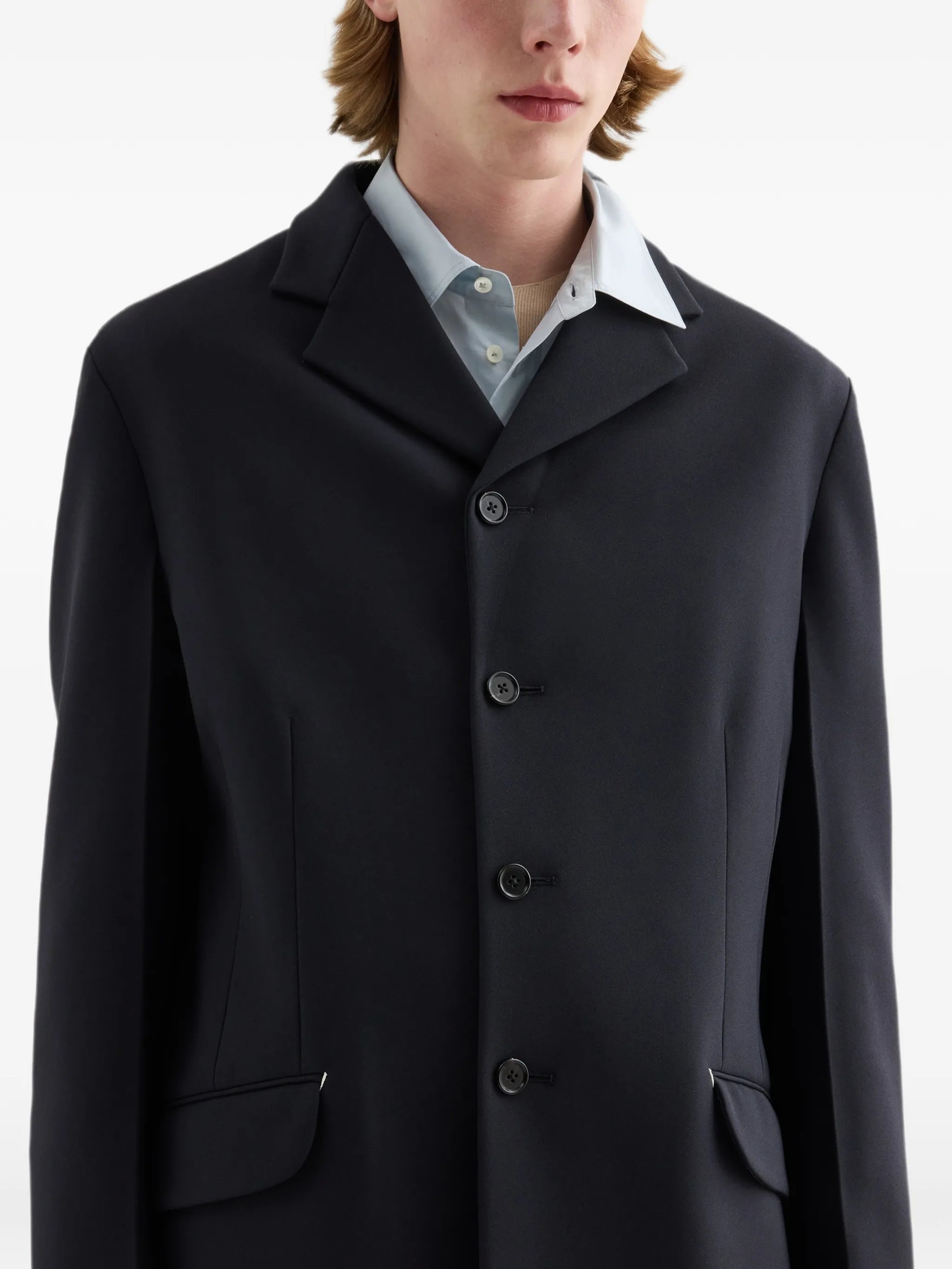 technical crêpe deconstructed jacket