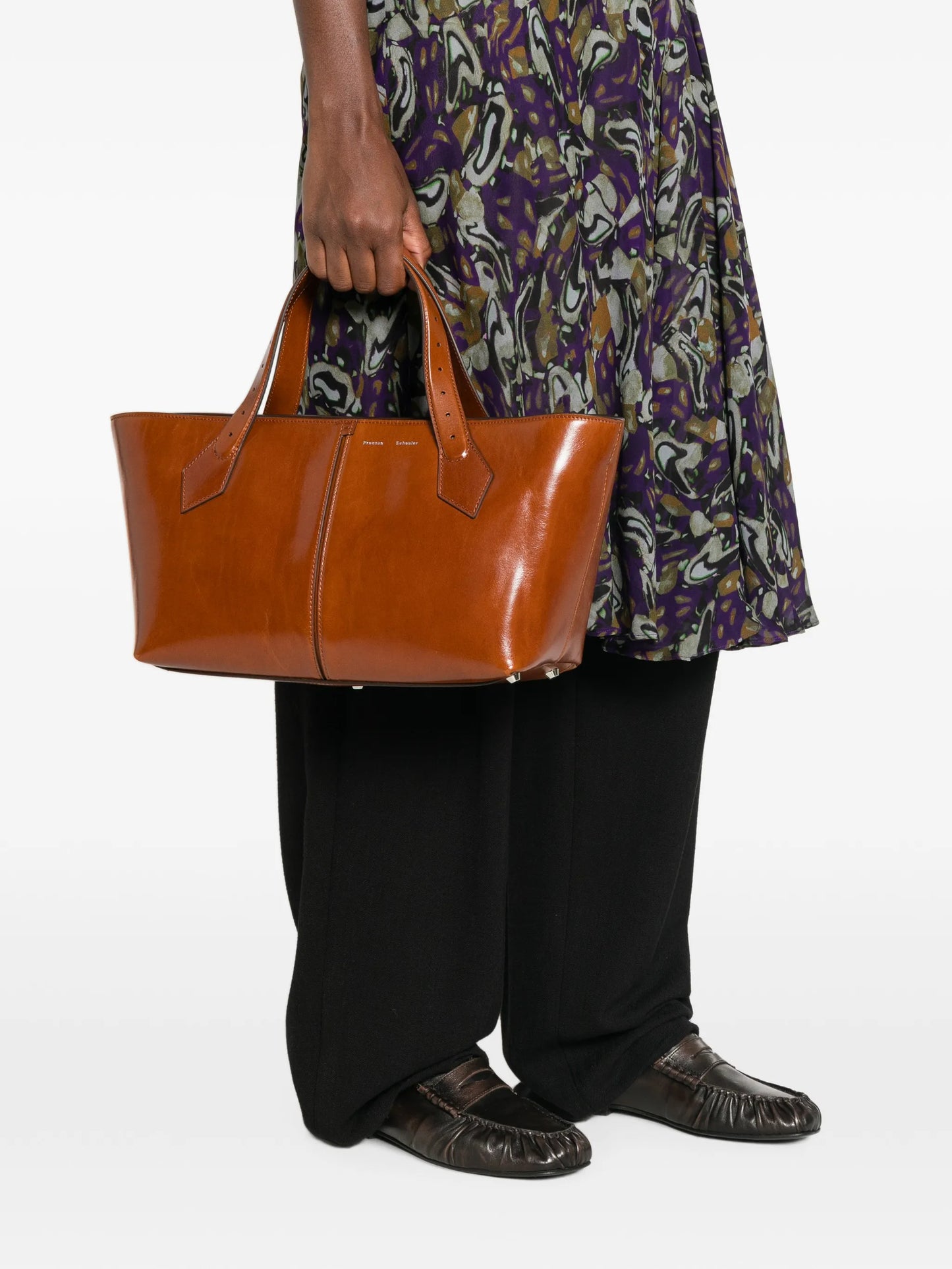 East West Chelsea leather tote bag