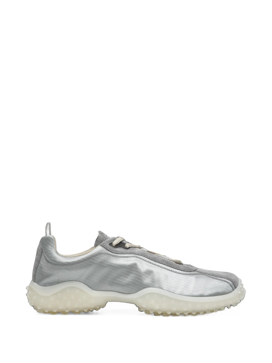 Bubble technical-fabric and suede sneakers