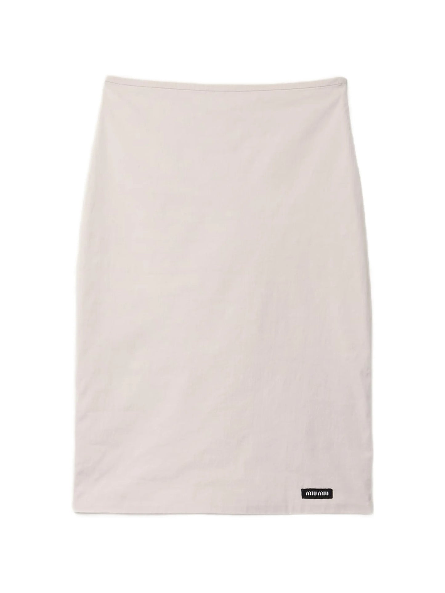 stretch poplin skirt