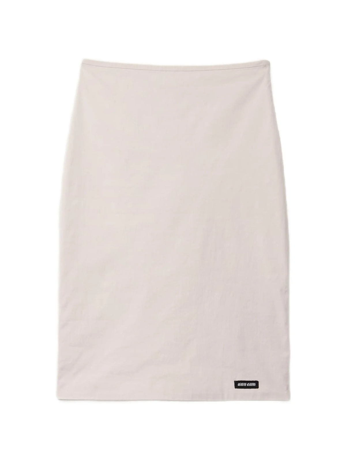 stretch poplin skirt