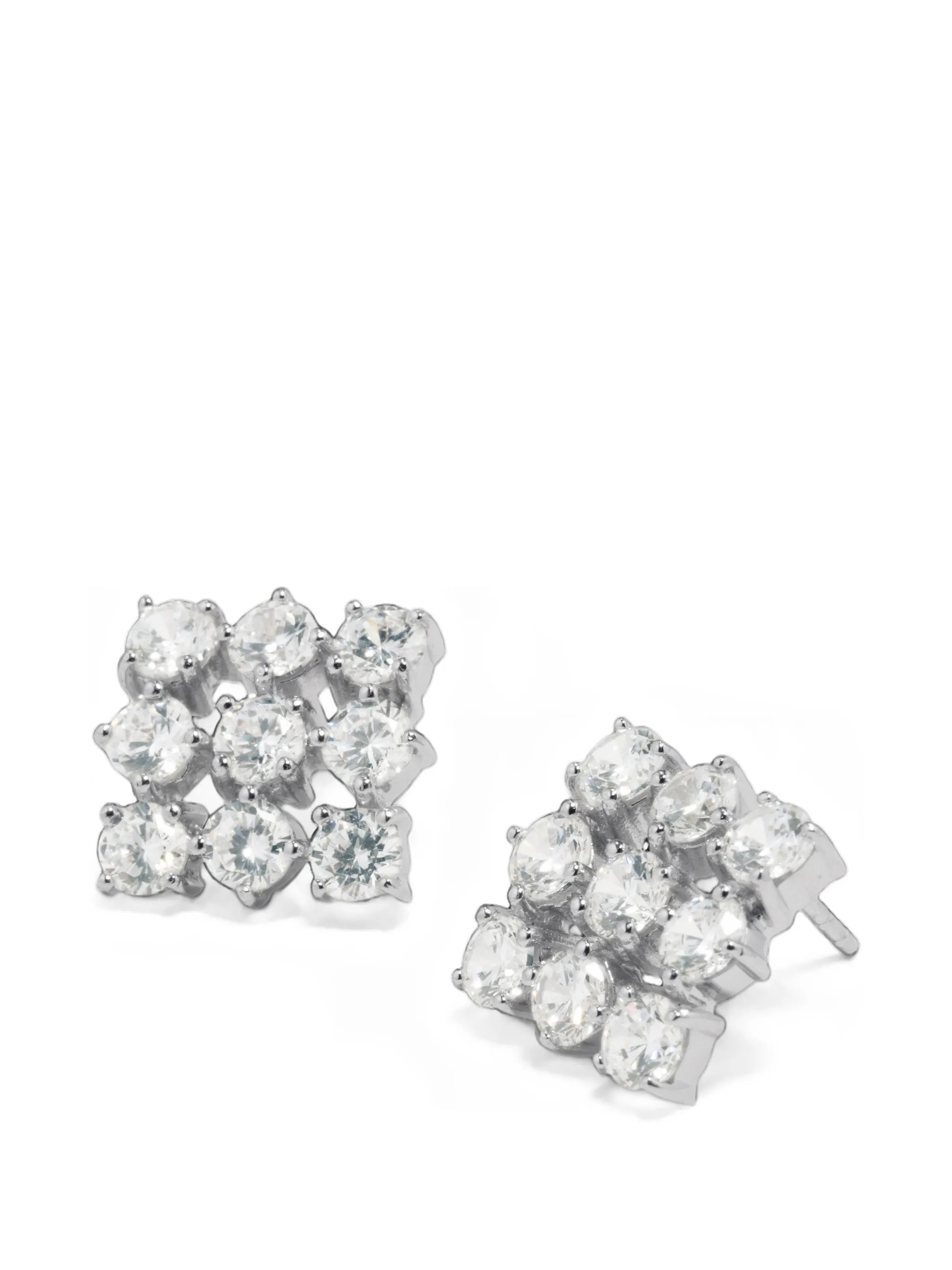 Notsobig Juggernaut cubic zirconia stud earrings