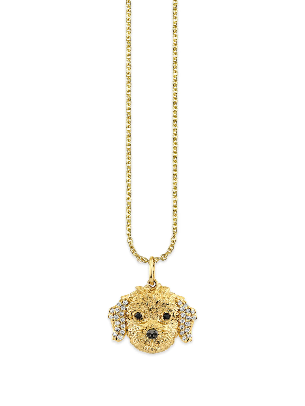diamond dog pendant necklace