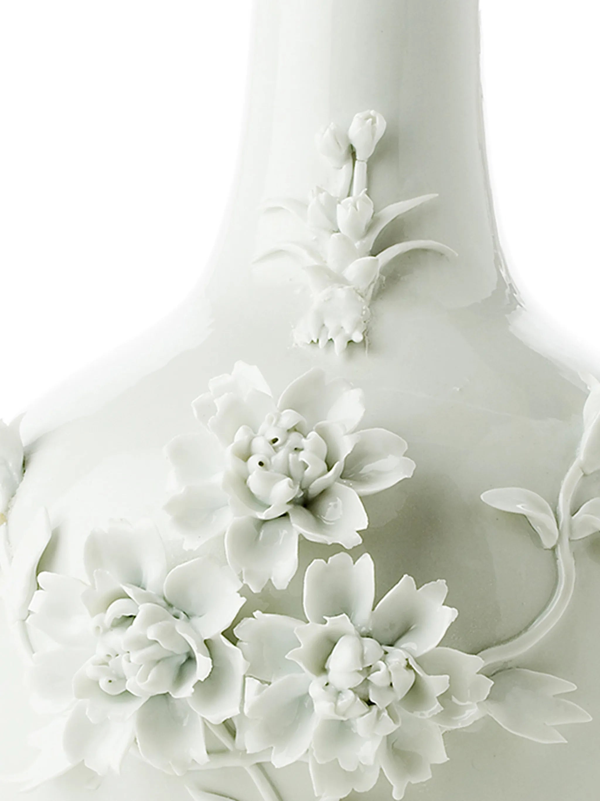 3D rose-detail vase