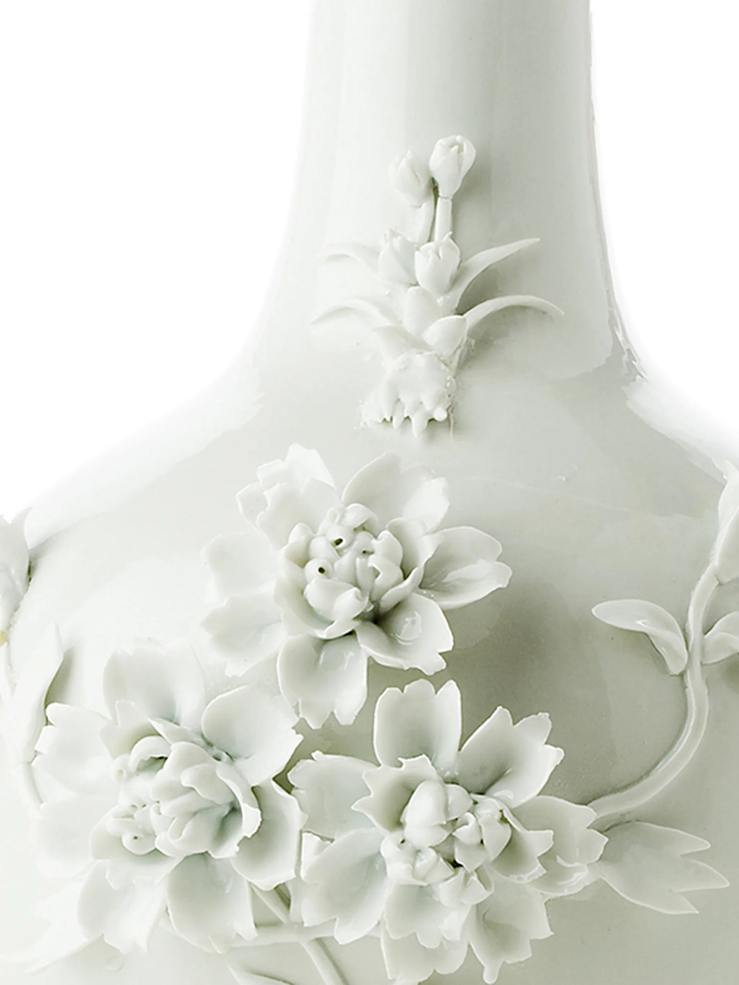 3D rose-detail vase