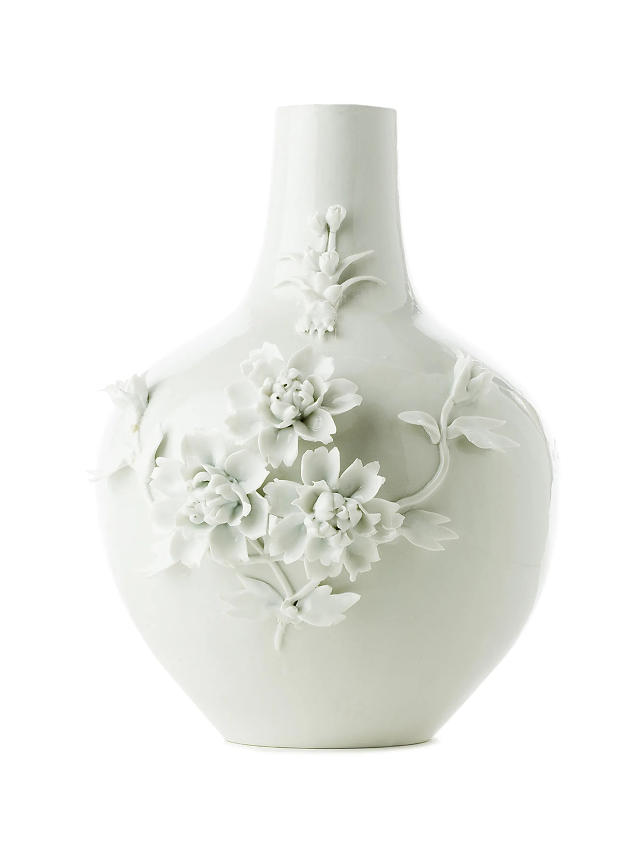 3D rose-detail vase