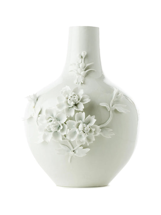 3D rose-detail vase