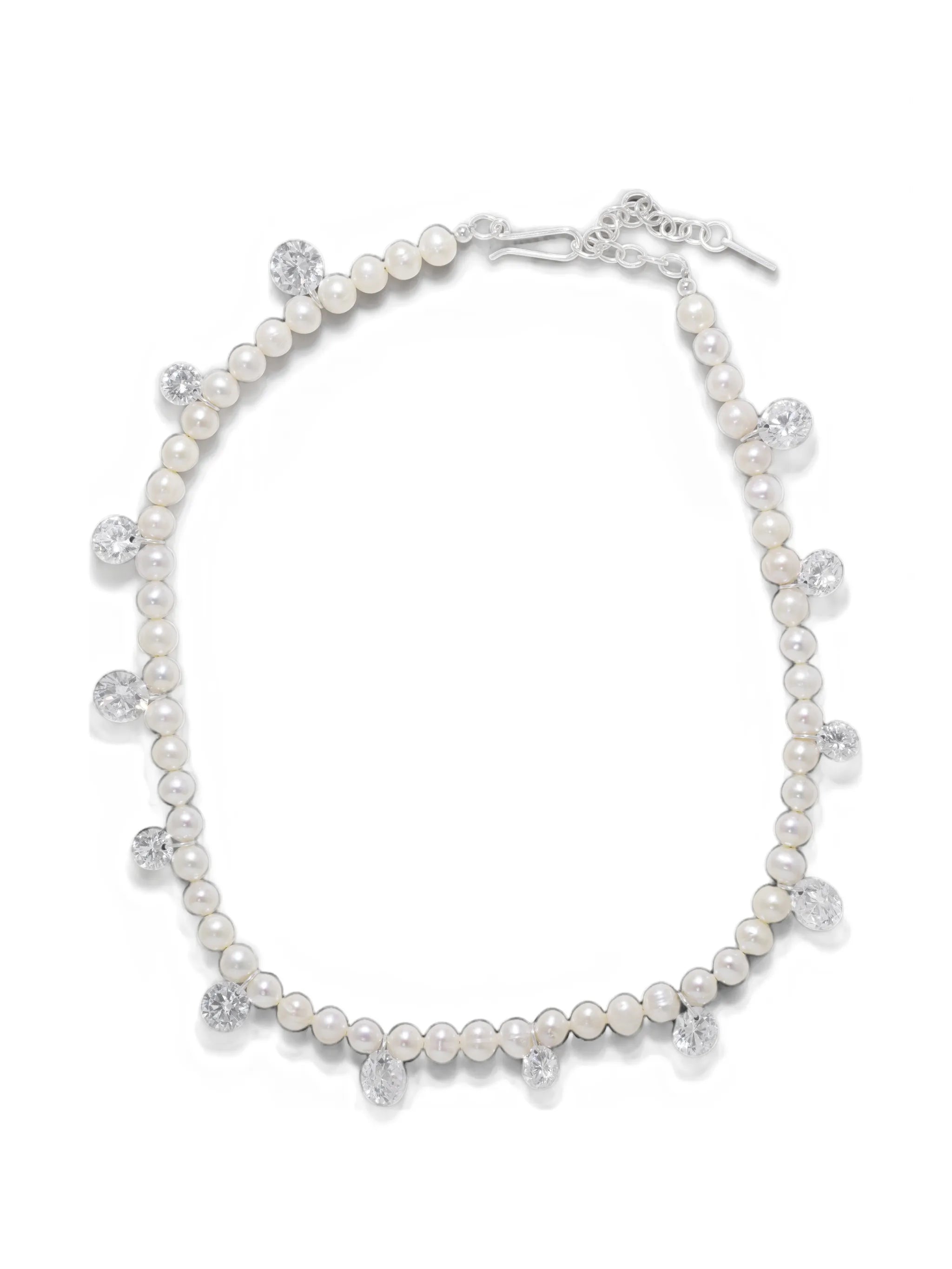Dreaming Awake cubic zirconia pearl-beaded necklace