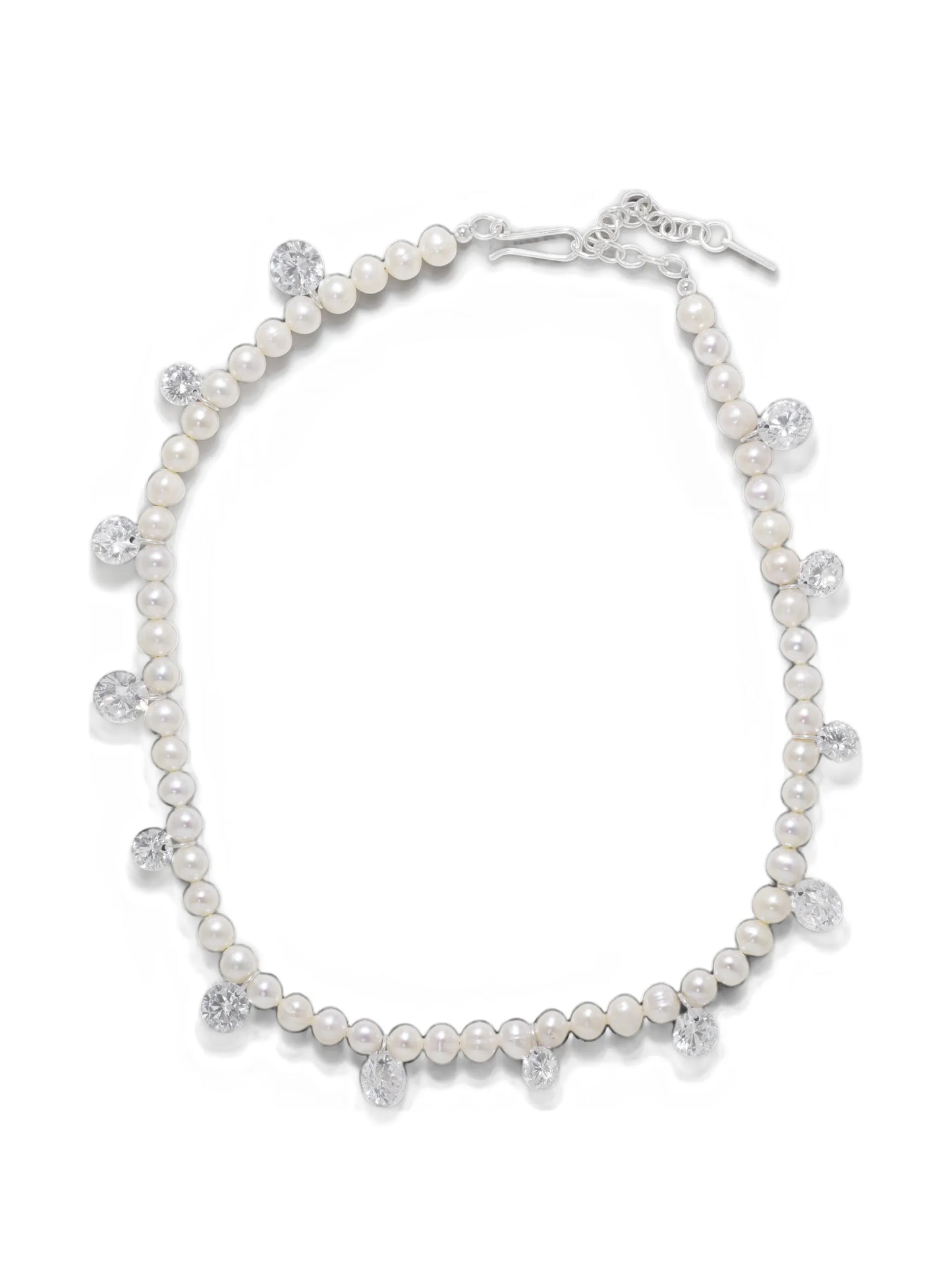 Dreaming Awake cubic zirconia pearl-beaded necklace
