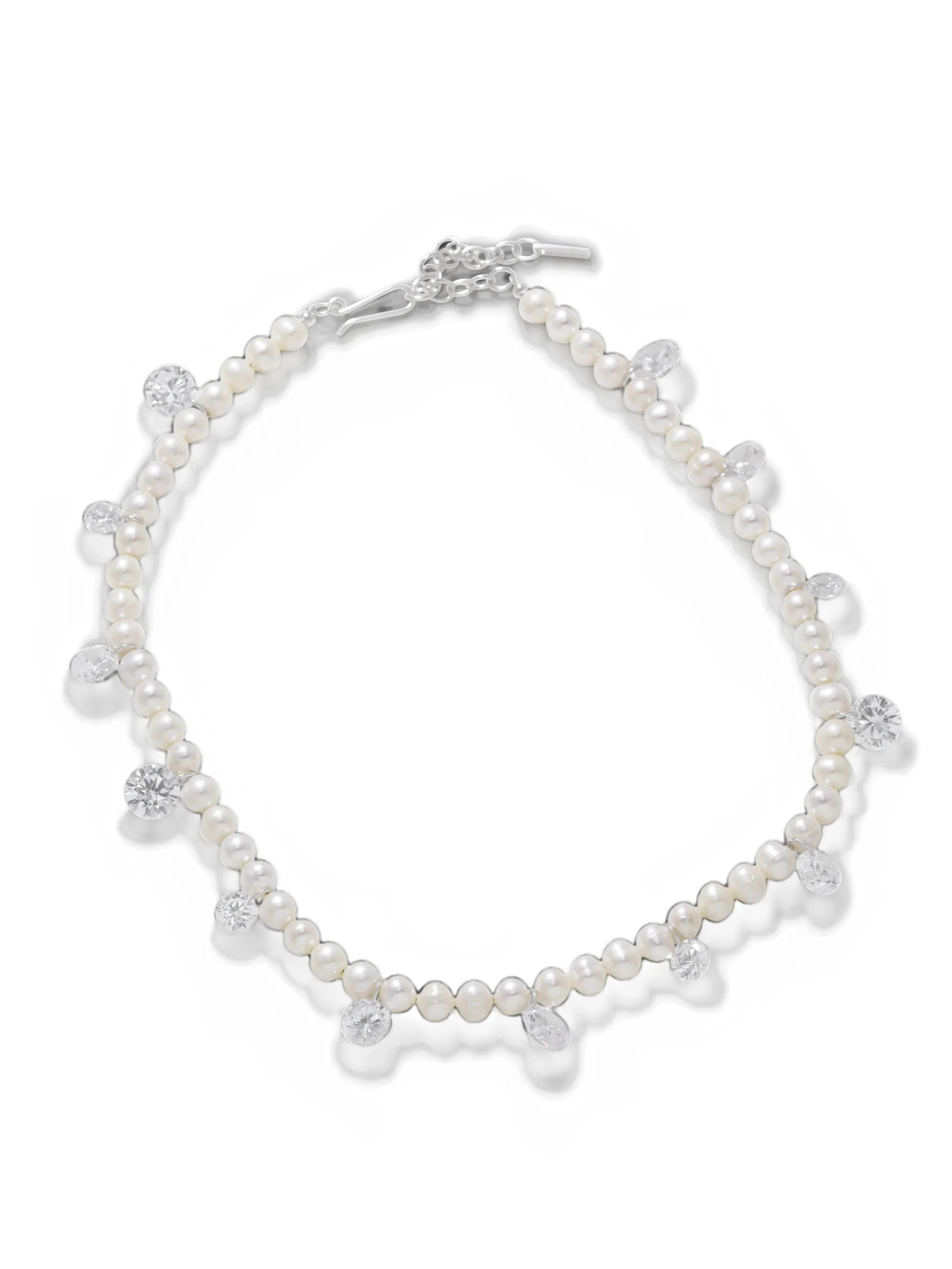 Dreaming Awake cubic zirconia pearl-beaded necklace