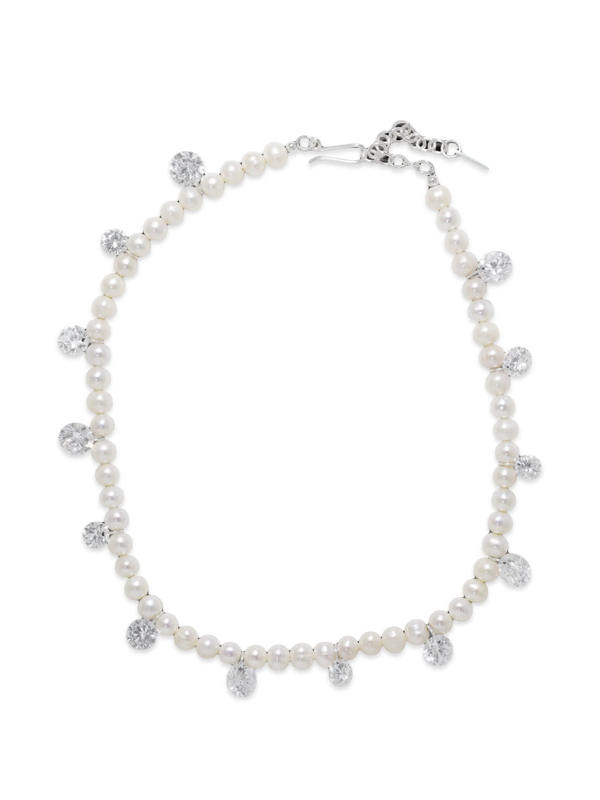 Dreaming Awake cubic zirconia pearl-beaded necklace