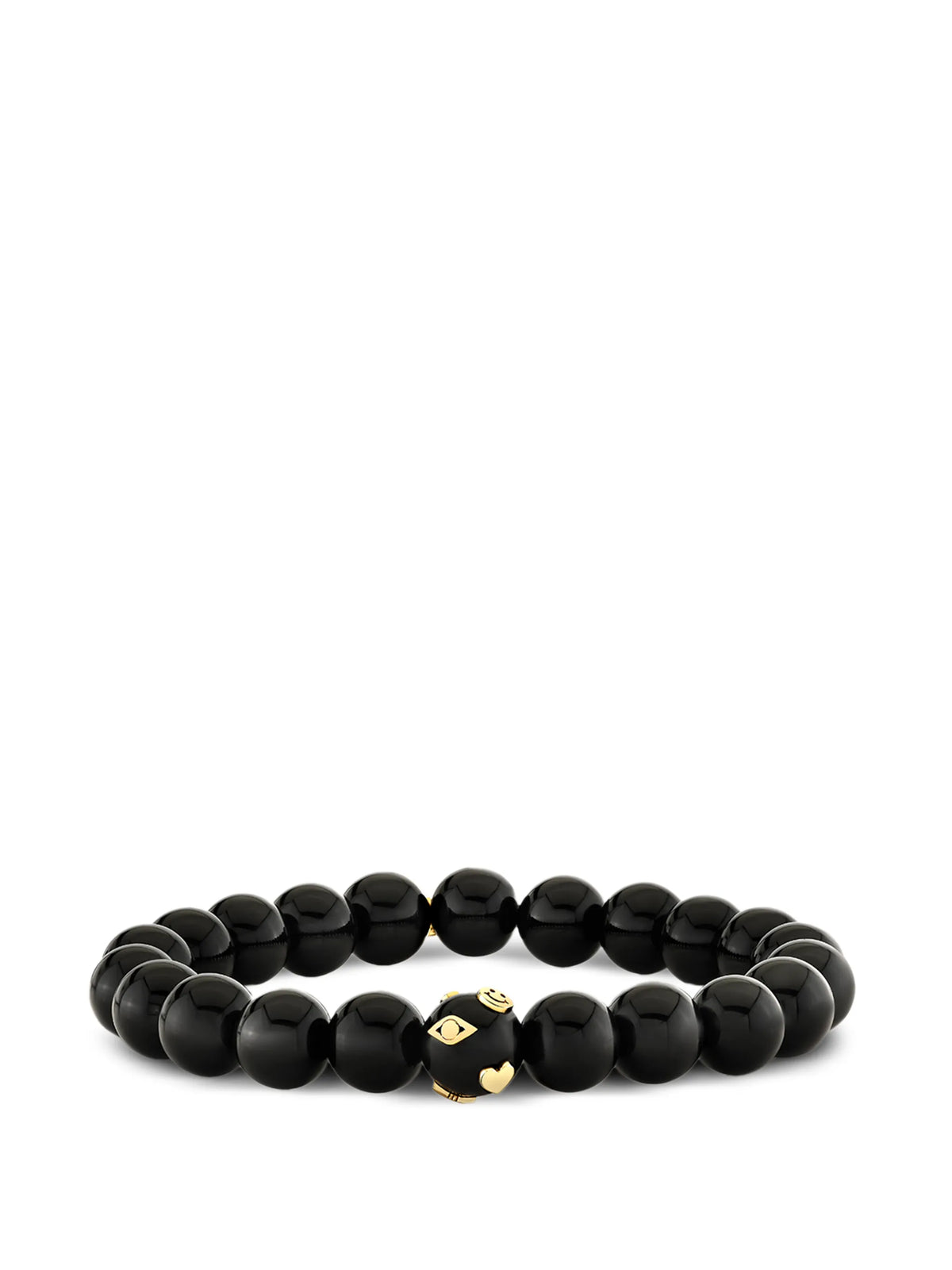 onyx and diamond Icon bead bracelet