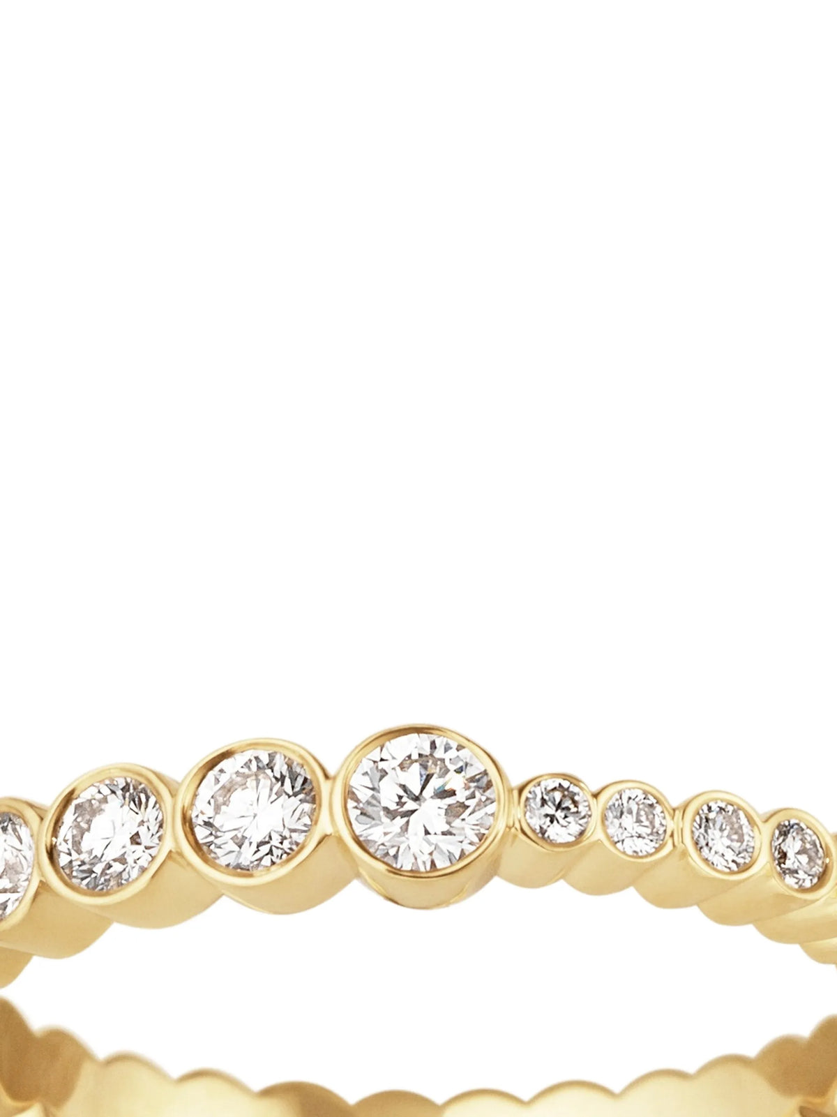 Ensemble Croissant  diamond ring