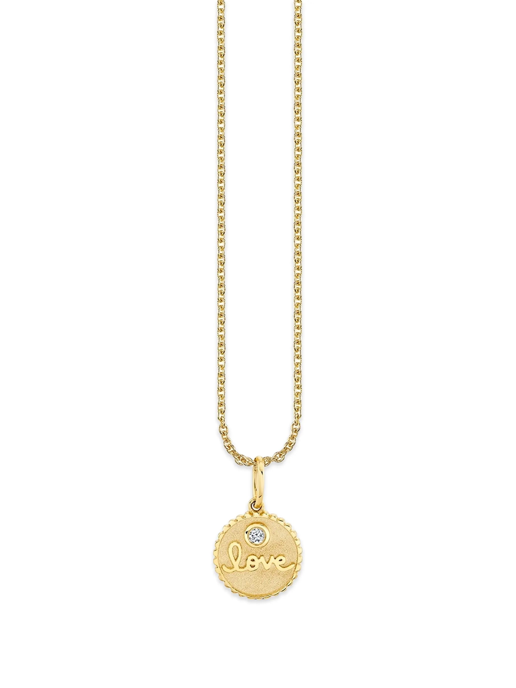 Love coin necklace