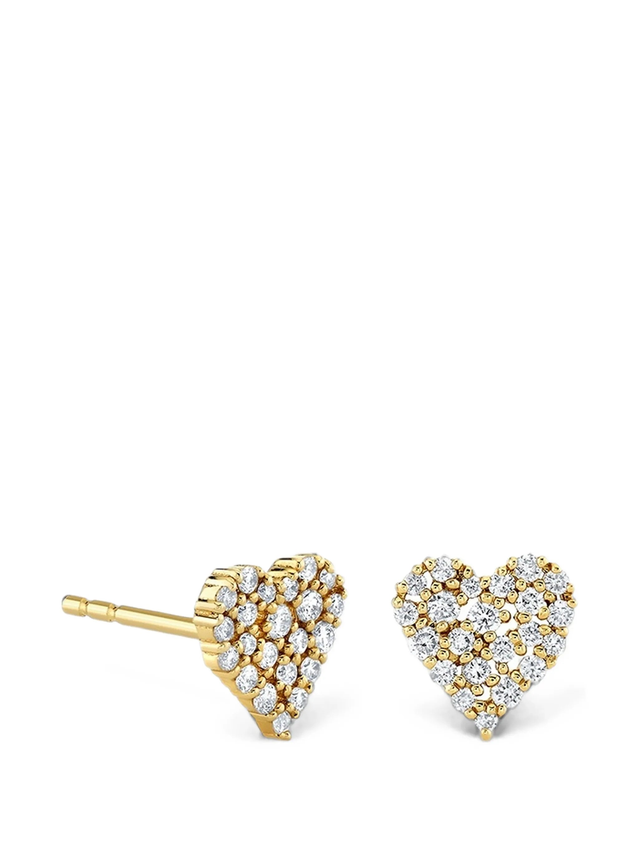 Cocktail Heart diamond stud earrings