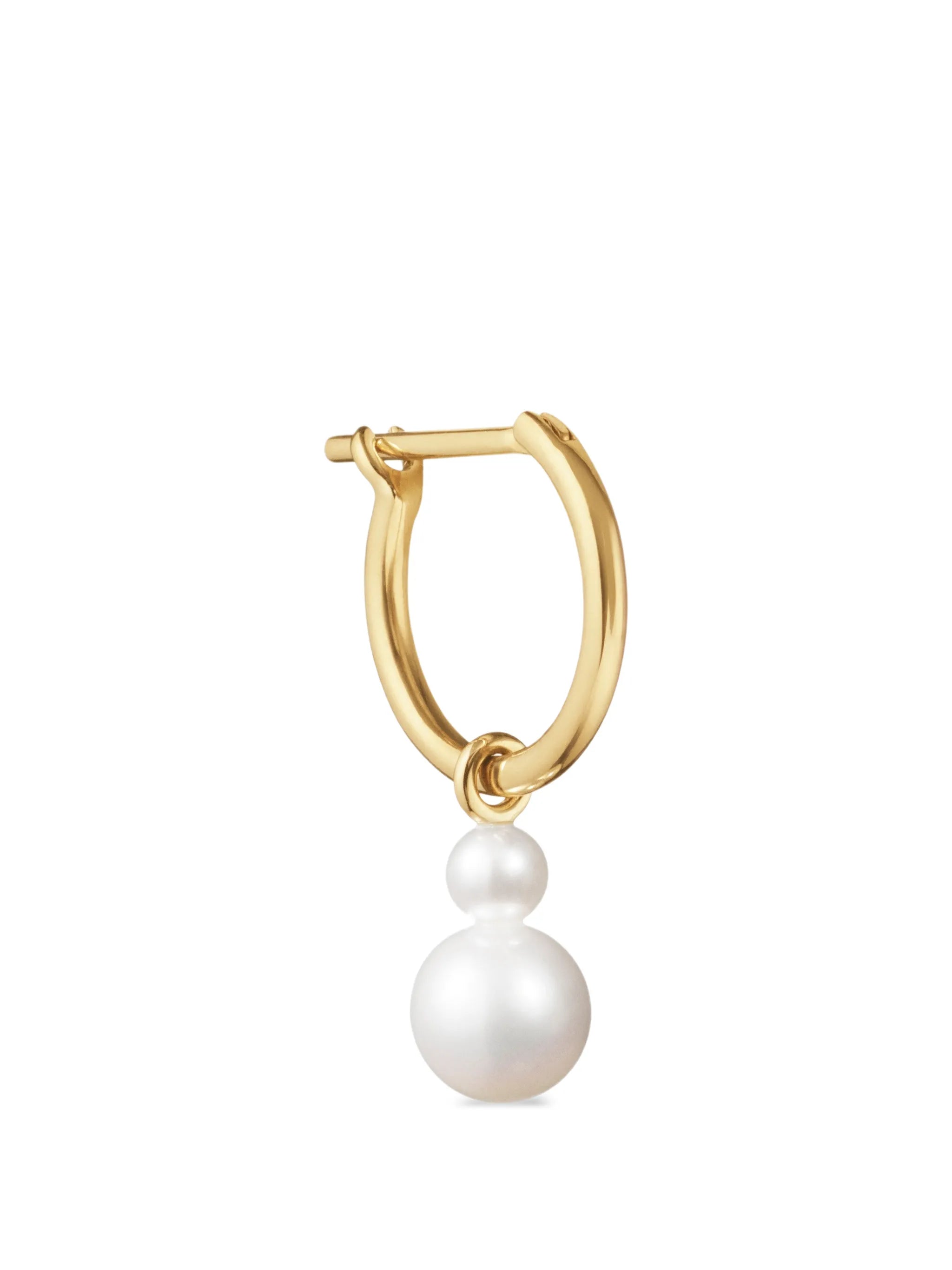 Luce de Lily pearl hoop earring