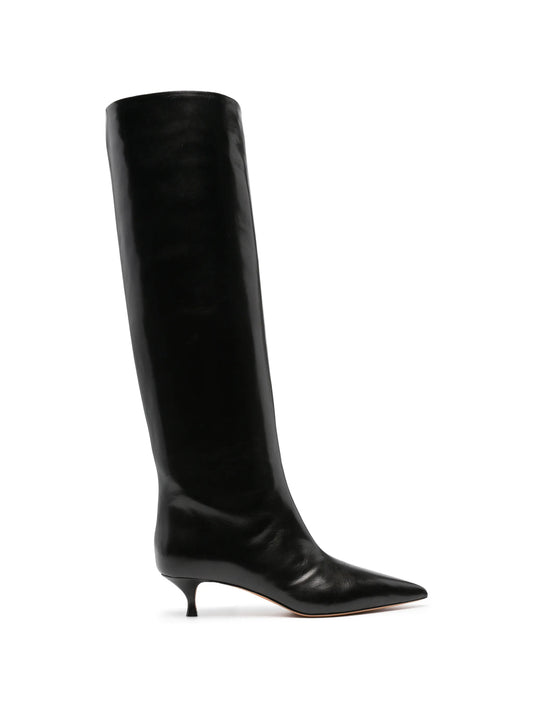 Babouche leather boots
