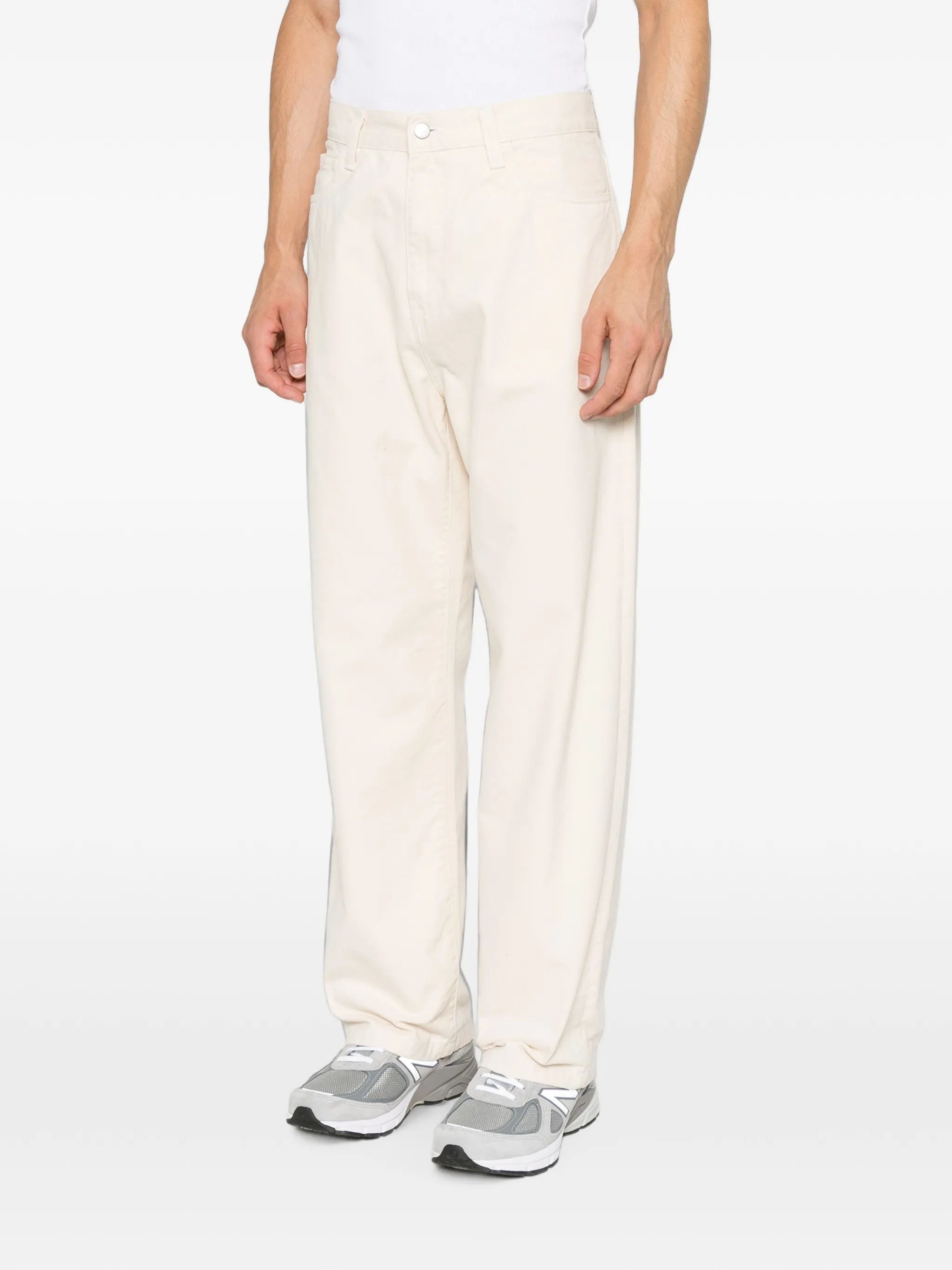Landon logo-patch trousers