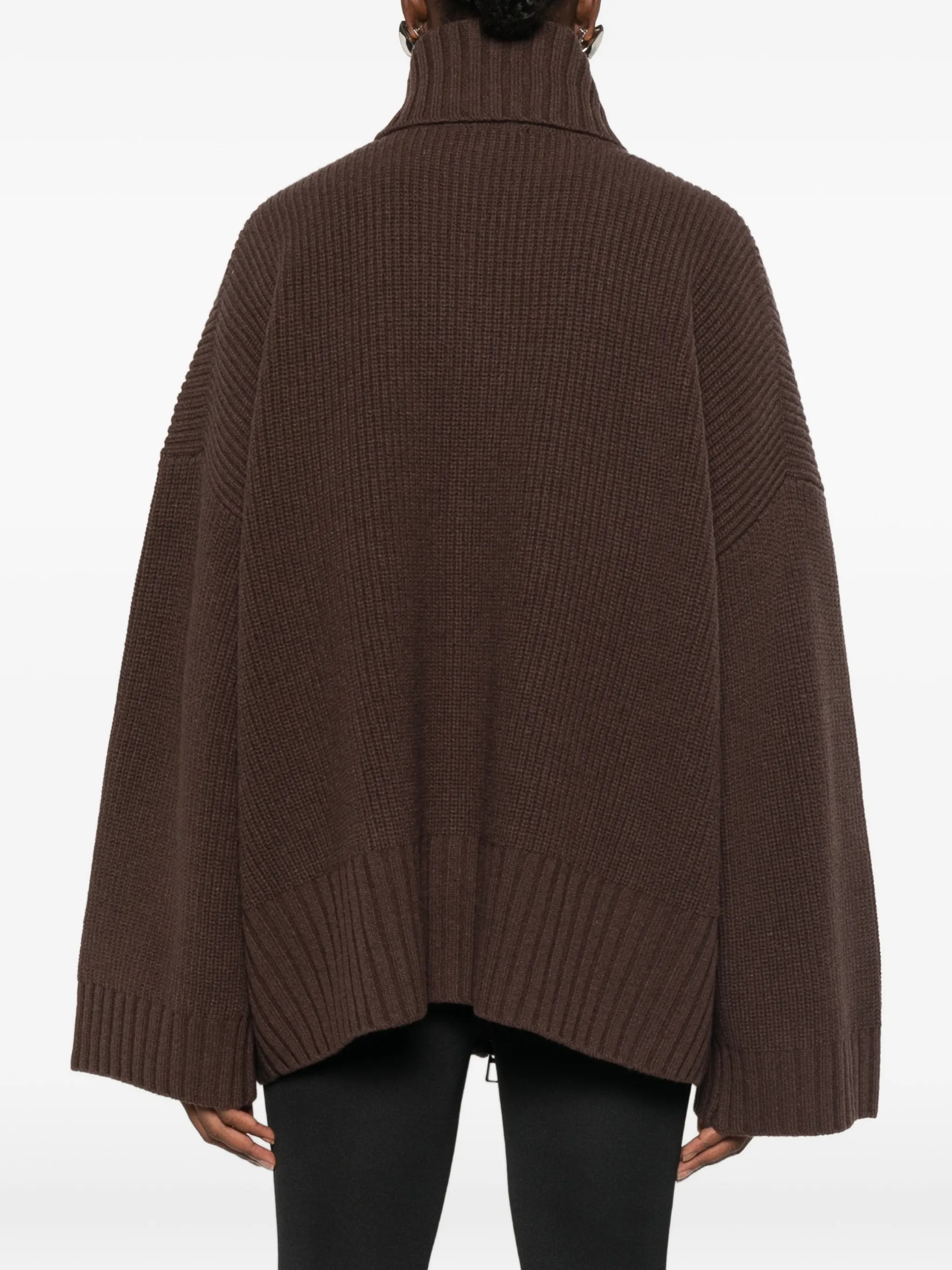 Veda ribbed-knit zip-fastening cardigan
