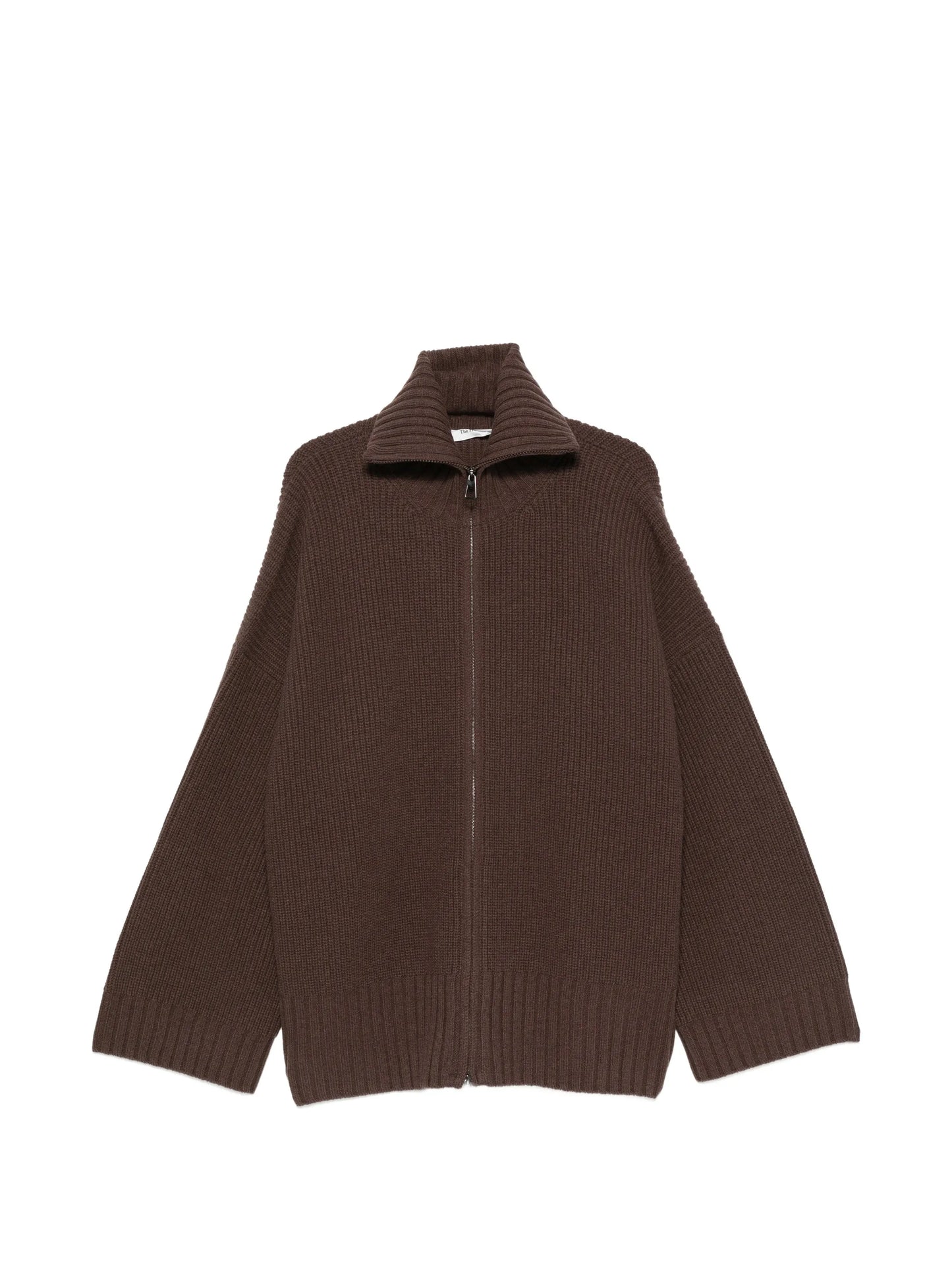 Veda ribbed-knit zip-fastening cardigan