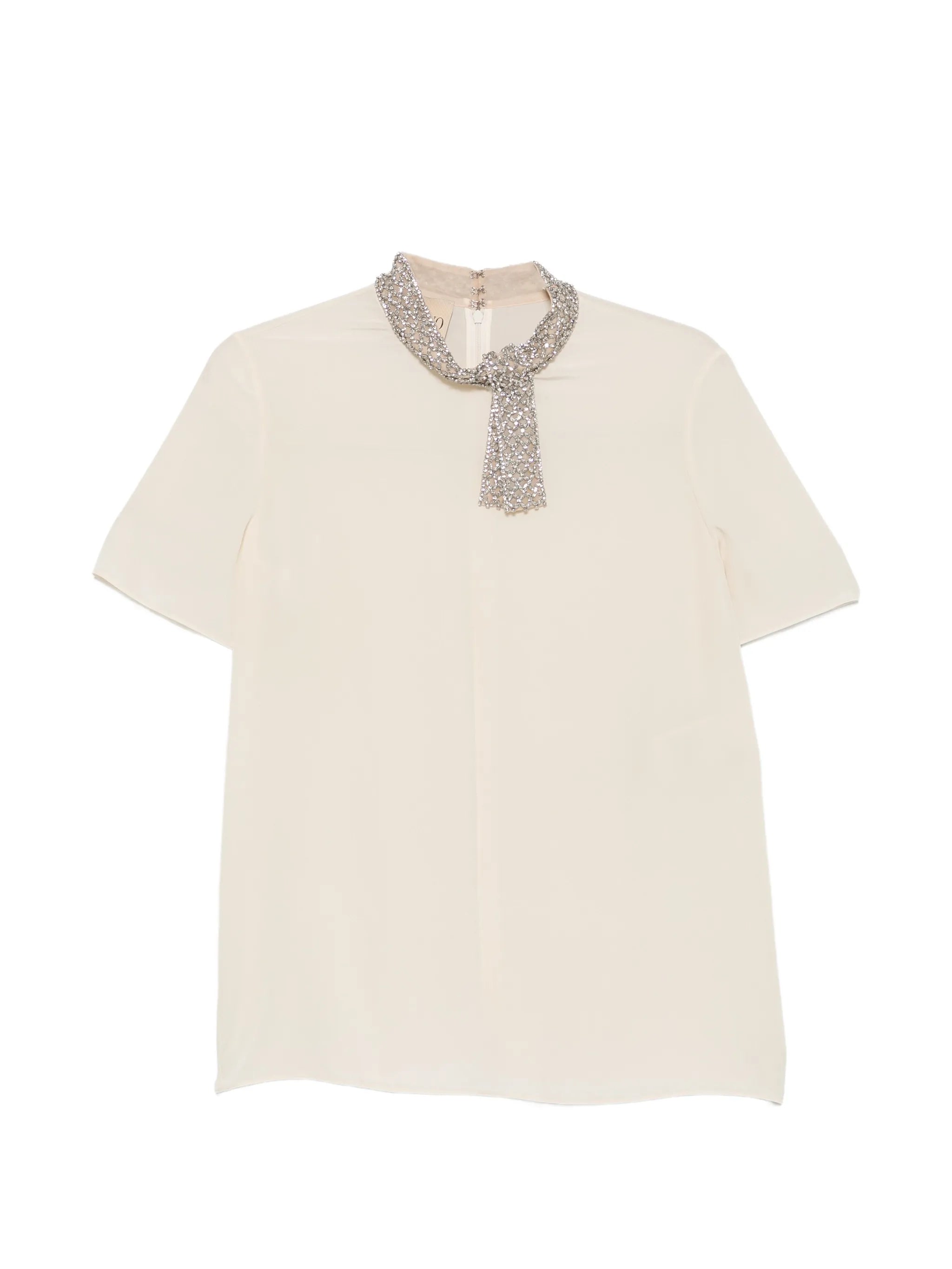 crystal-embellished blouse